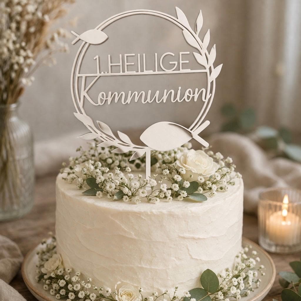 Cake Topper Kommunion | Caketopper | Cake-Topper | Kommunion | Kuchen Deko | KuchenLiebe | 3D Druck - image 4