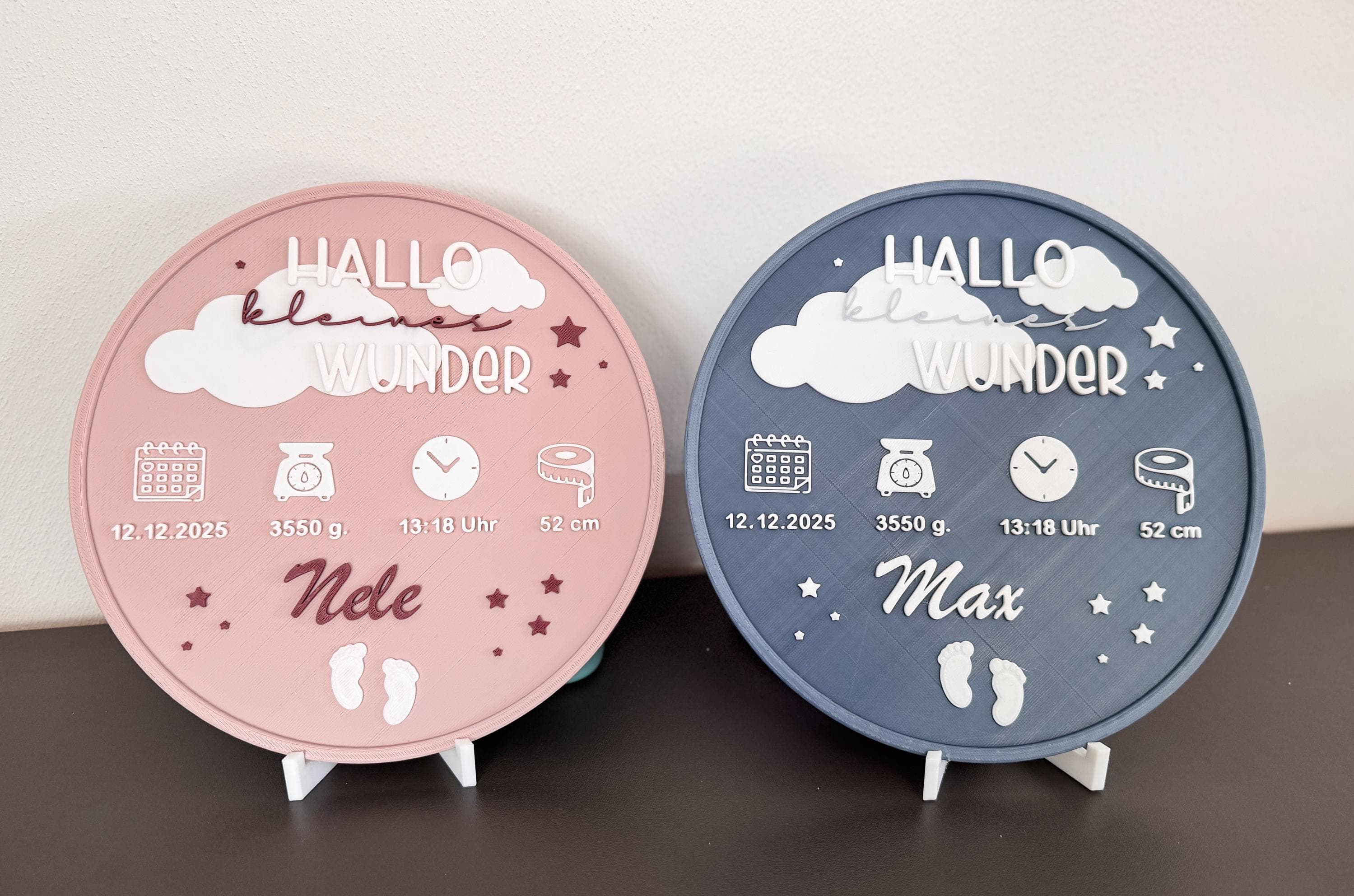 Geburtsteller | Geschenk zur Geburt | Geburt | Taufe | Geschenk zu Taufe | Baby