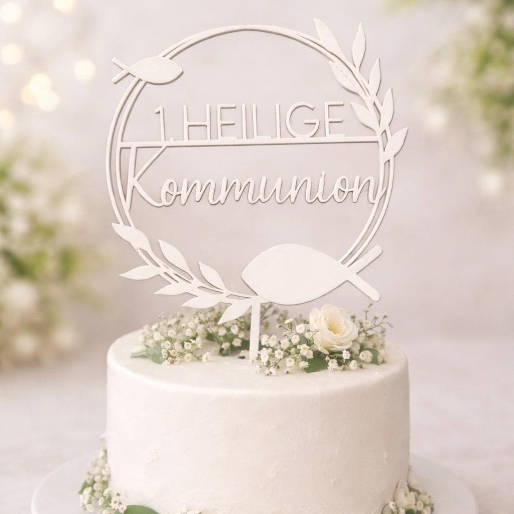 Cake Topper Kommunion | Caketopper | Cake-Topper | Kommunion | Kuchen Deko | KuchenLiebe | 3D Druck - image 3