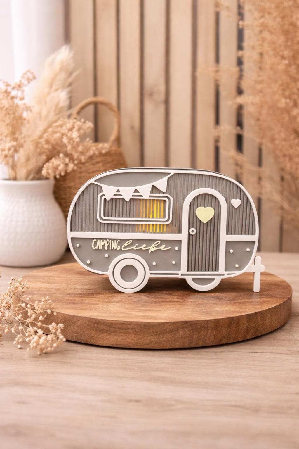 Camping Liebe | LED Teelicht Aufsteller | Camping | Camping Lampe | Lampe