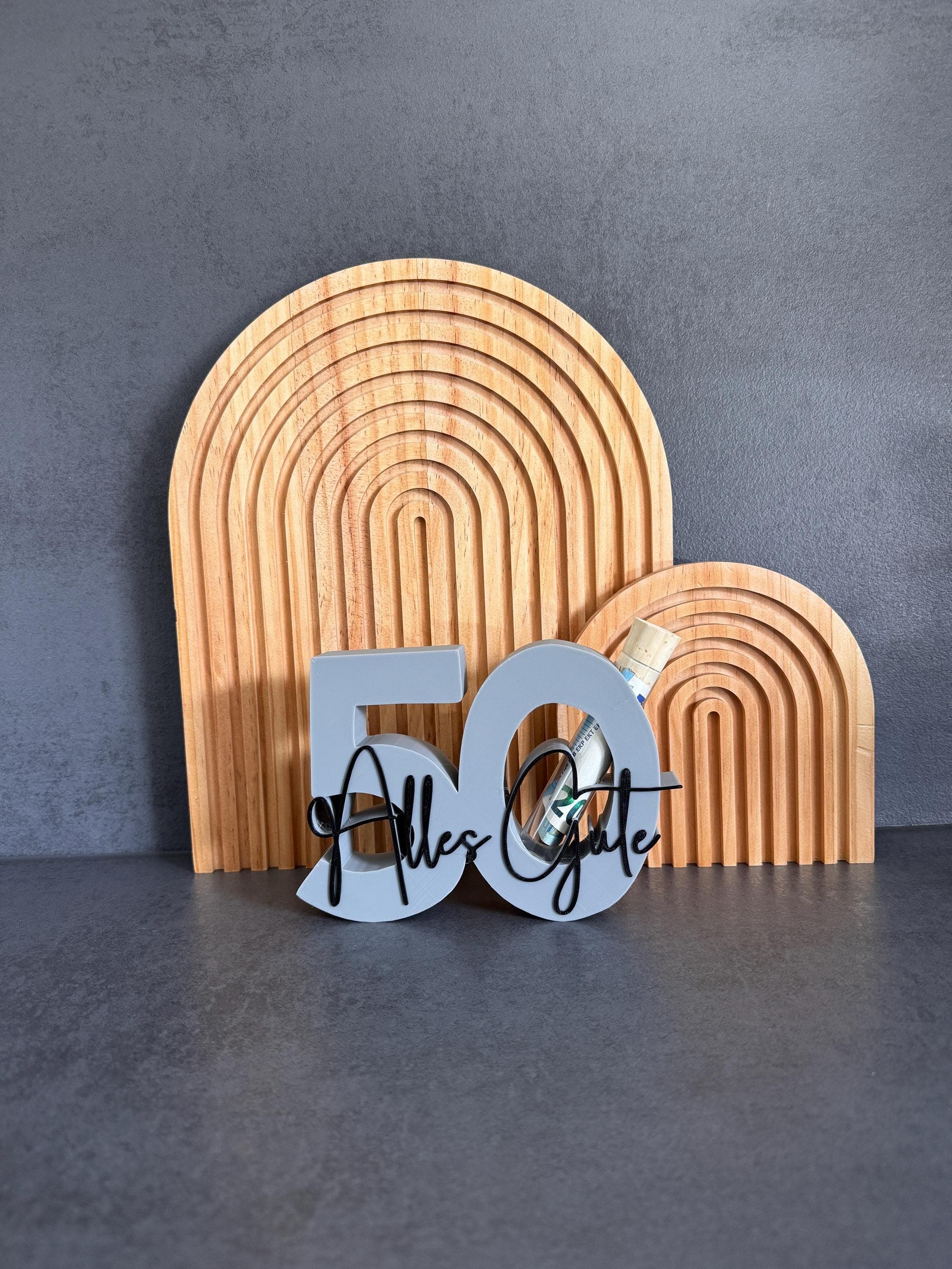 Geldgeschenk 50 | 50. Geburtstag | Geldgeschenk Verpackung | 50 | Geburtstagsgeschenk | Geschenk zum 50. Geburtstag | Geldgeschenk | 3D - image 3