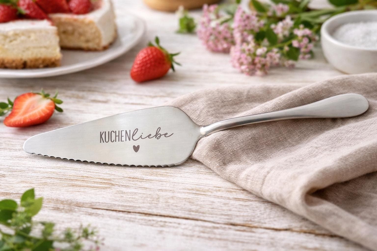 Personalisierter Tortenheber aus Edelstahl | Gravierte Kuchenschaufel | Geschenk für Kuchenliebhaber, Hochzeit, Geburtstag - image 3