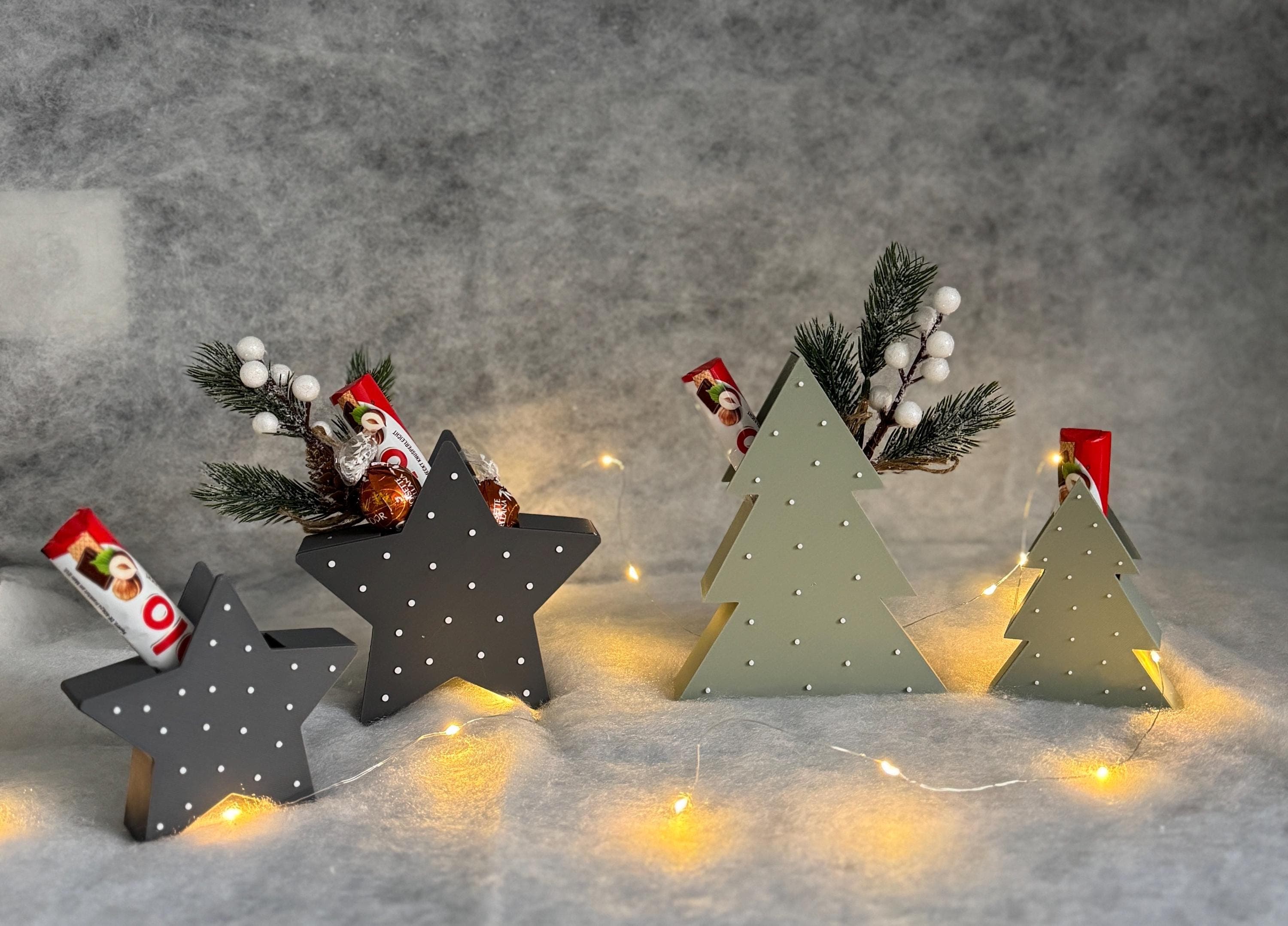 Geschenkverpackungen Weihnachten | Weihnachtsbaum , Stern