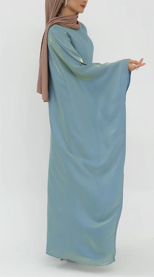 Satin Elegance Butterfly Abaya - image 4