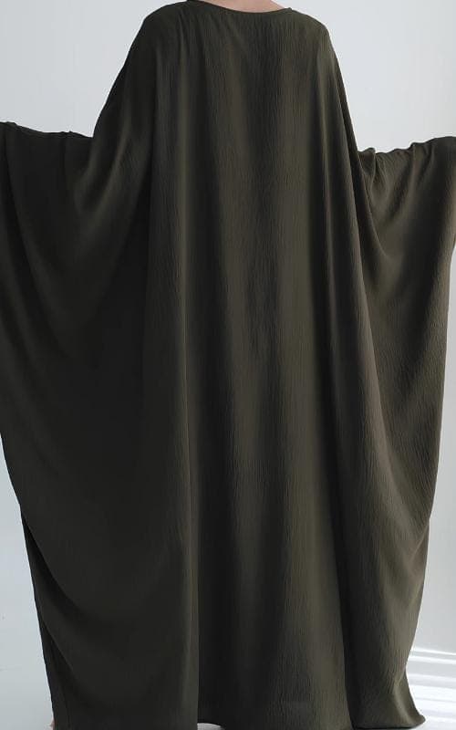 Pleated Kimono Abaya - Lightweight Polyester, Versatile Modest Wear - image 4