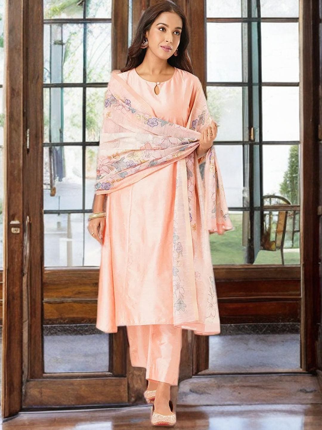 Gold Kurta Suit Indian Wedding Guest Outfit