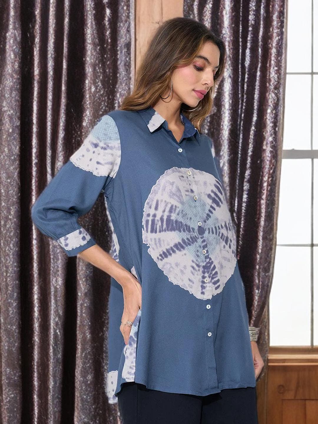 Tenniscore Tunic Preppy Collared Sporty Top - image 5