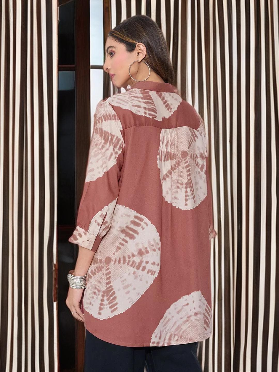 Royalcore Tunic Elegant Print Renaissance Blouse - image 5