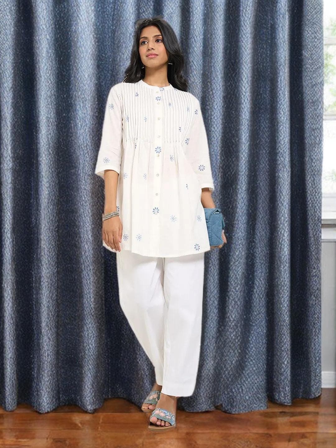 Angelcore Tunic Ethereal Blue Dreamy Top - image 4