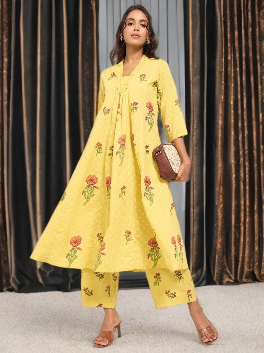 Olive Green Kurta Indian Festival Wear