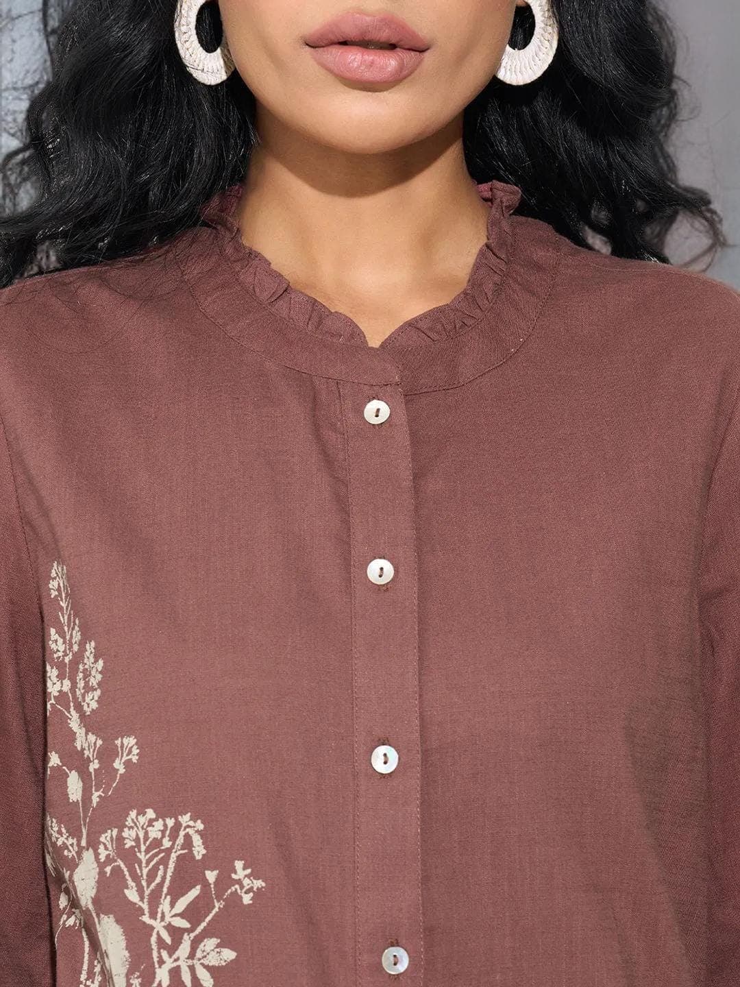 Coastal Grandmother Tunic Linen Look Top - image 4