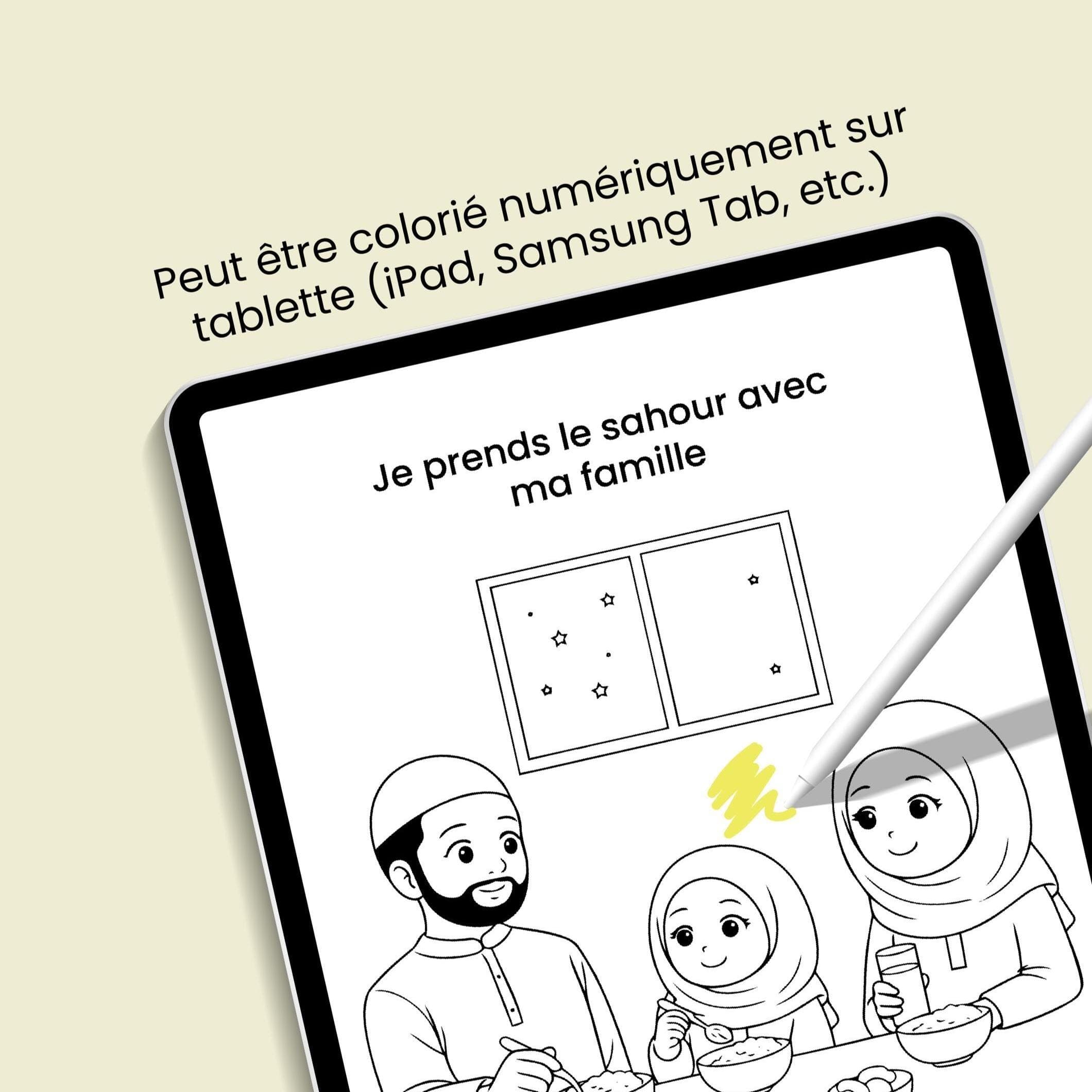Ramadan Coloring Pages for Kids – FRENCH VERSION (Printable PDF) - image 3