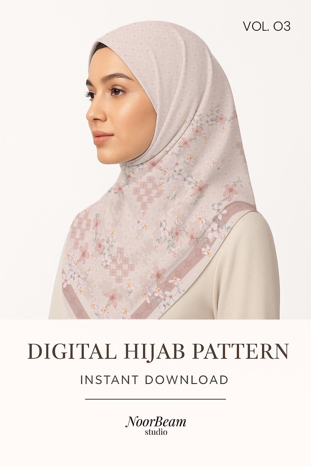Hijab Pattern Vol.3 – Scarf Design – Digital Download