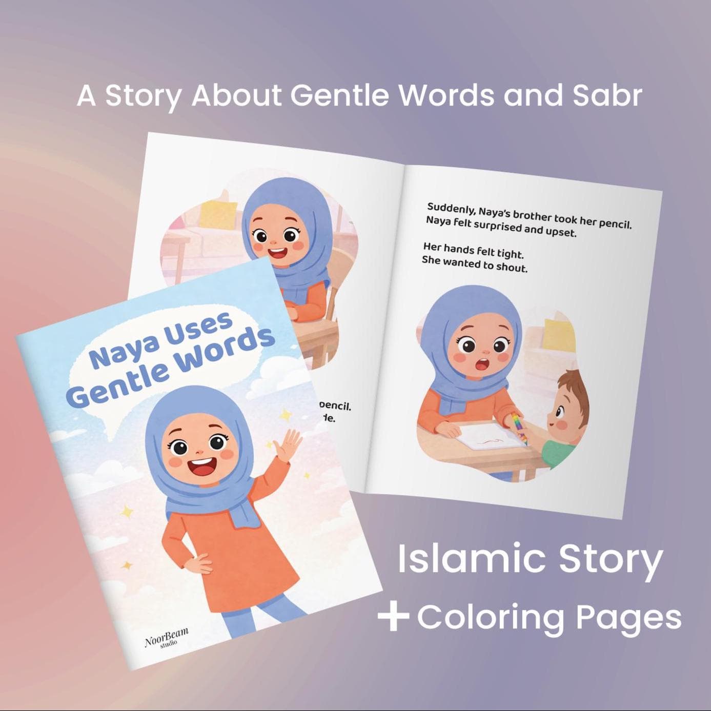 Islamic Kids Story & Coloring Book | Printable Children Book | Digital Storybook