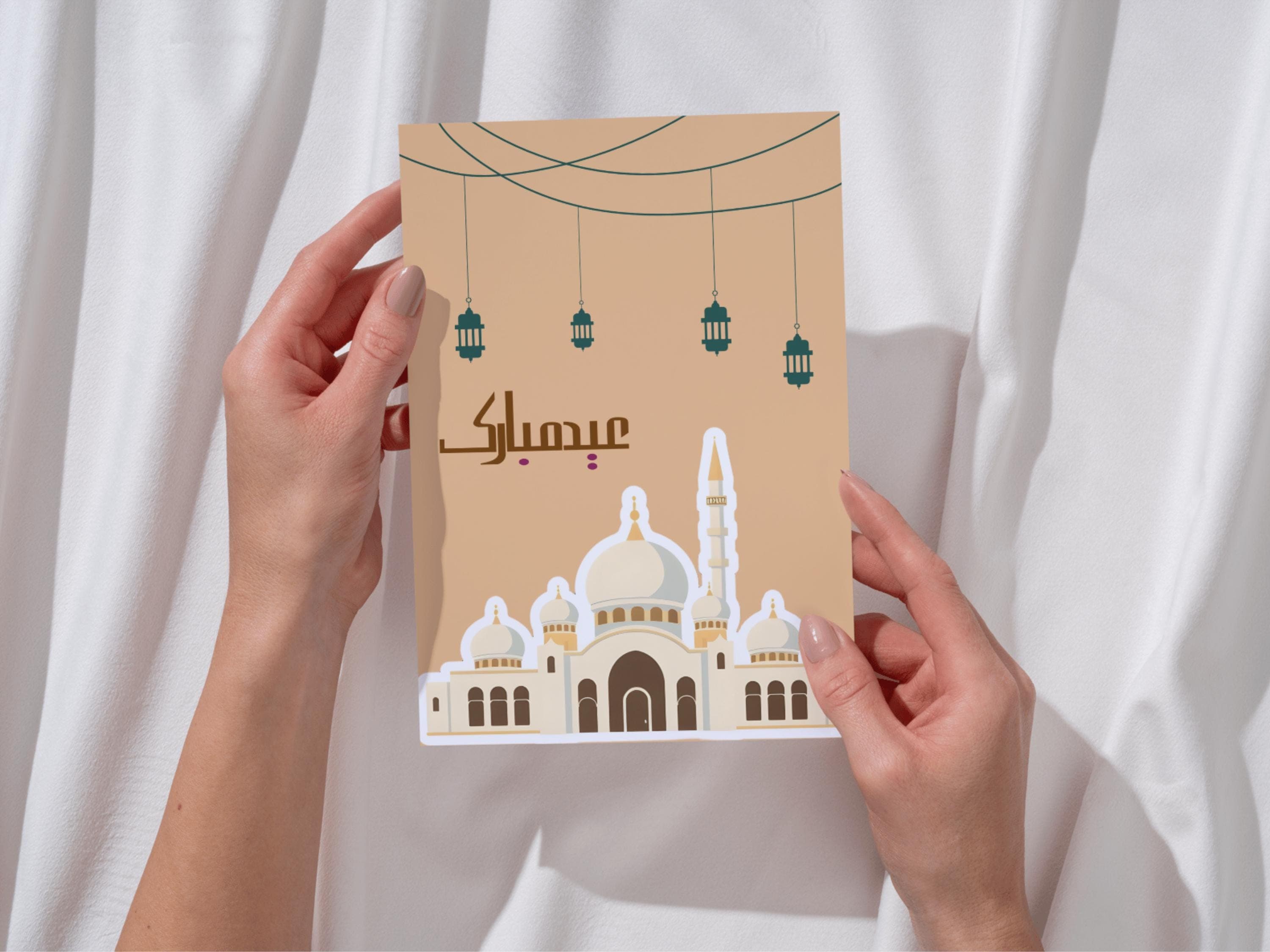 6 Eid Mubarak Cards Bundle For Friends, Family And Relatives, Eid Wish Card, Eid Cards Printable, Instant Digital Download, Greeting Cards - image 4