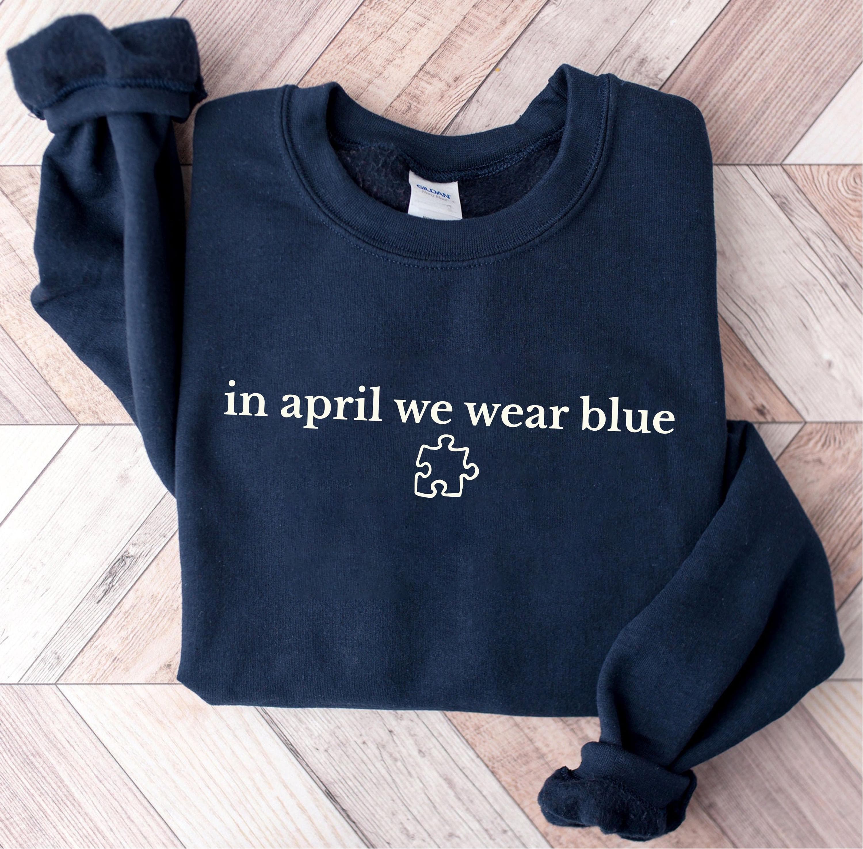 Autism Awareness Png Svg | In April We Wear Blue | Neurodiversity Shirt Png Svg for Cricut & Silhouette