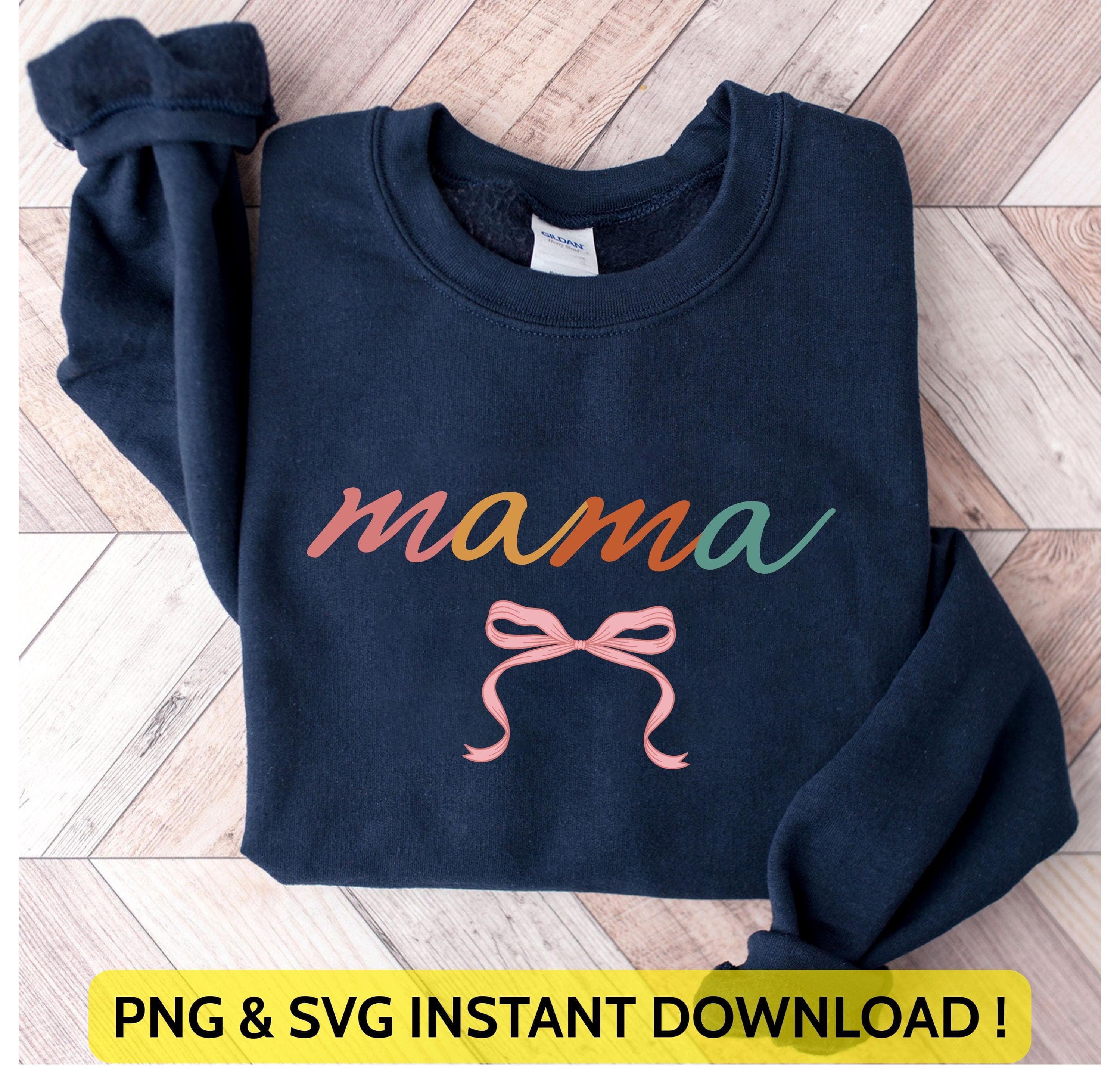 Coquette Mama Shirt Png Svg | Retro Mom Design | Mothers Day Gift for Cricut & Silhouette