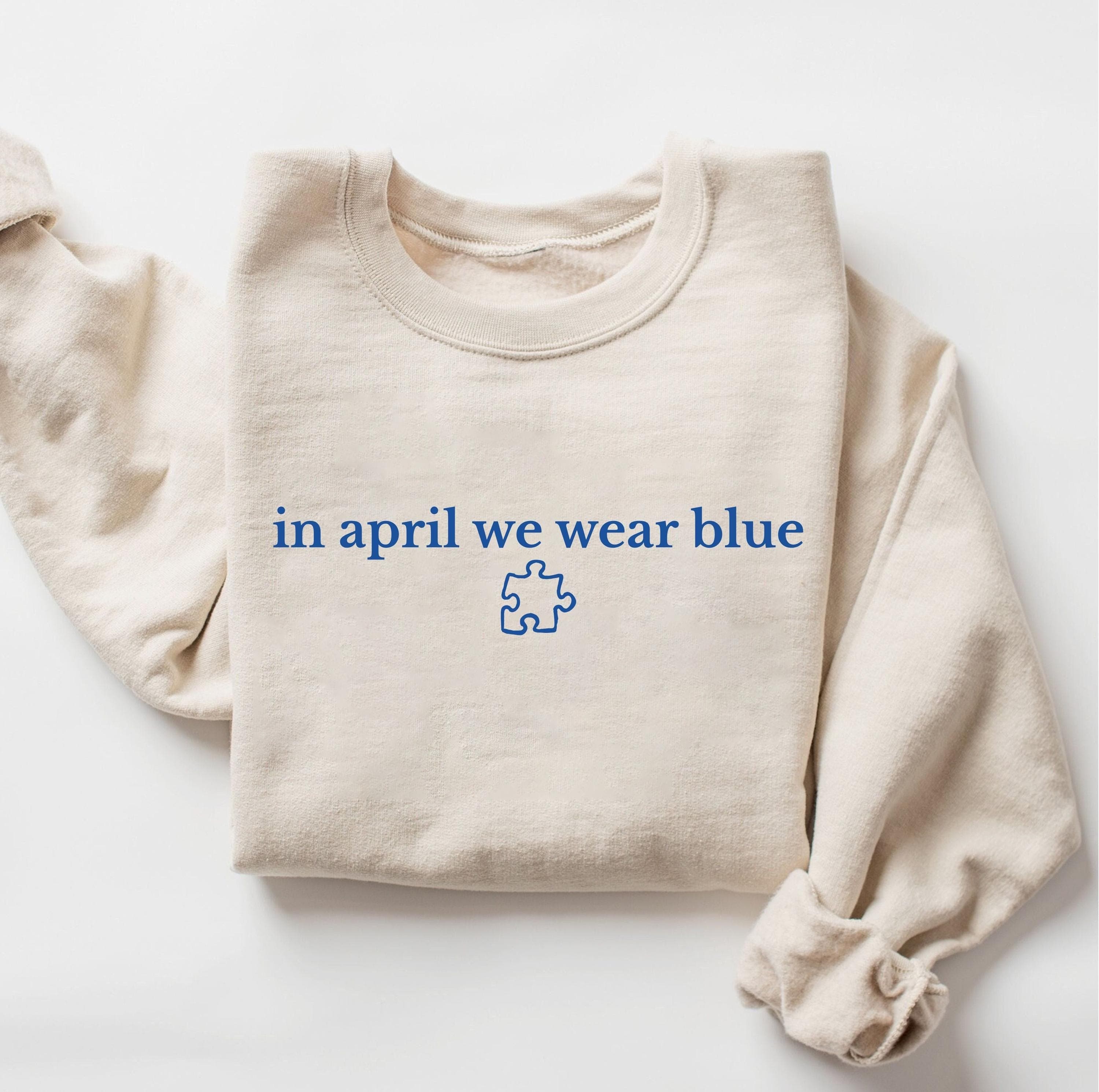 Autism Awareness Png Svg | In April We Wear Blue | Neurodiversity Shirt Png Svg for Cricut & Silhouette