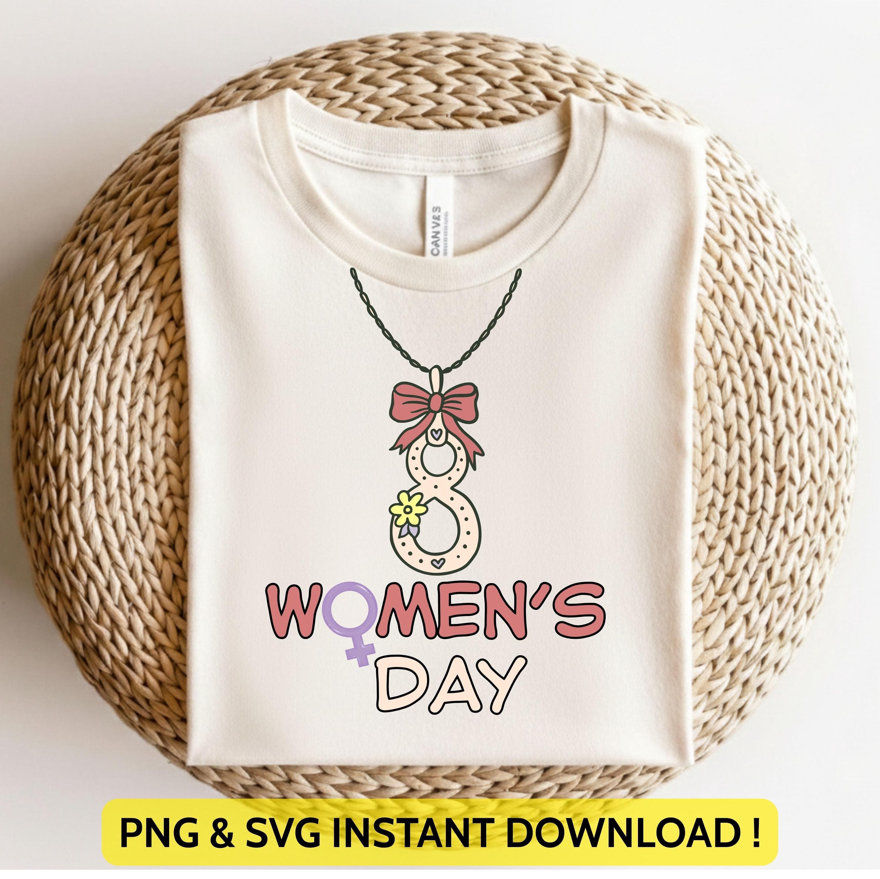 Preppy International Women's Day Png Svg | Floral Feminist Design | 8 March Design | Women Empowerment Art for Cricut & Silhouette