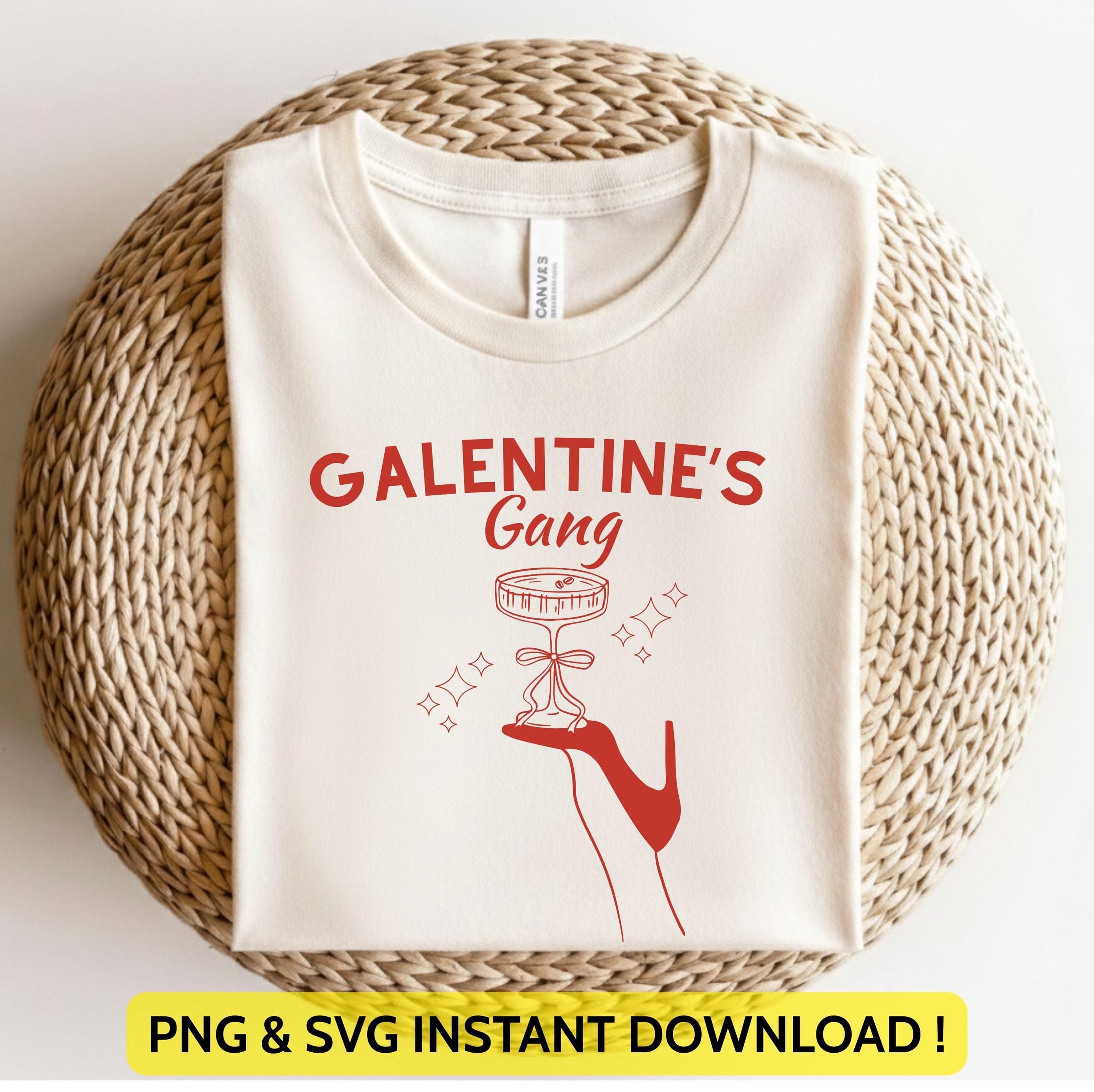 Galentine's Gang Png Svg | Galentines Day Design | Anti Valentine Club | Valentine Friends Shirt Design for Cricut & Silhouette