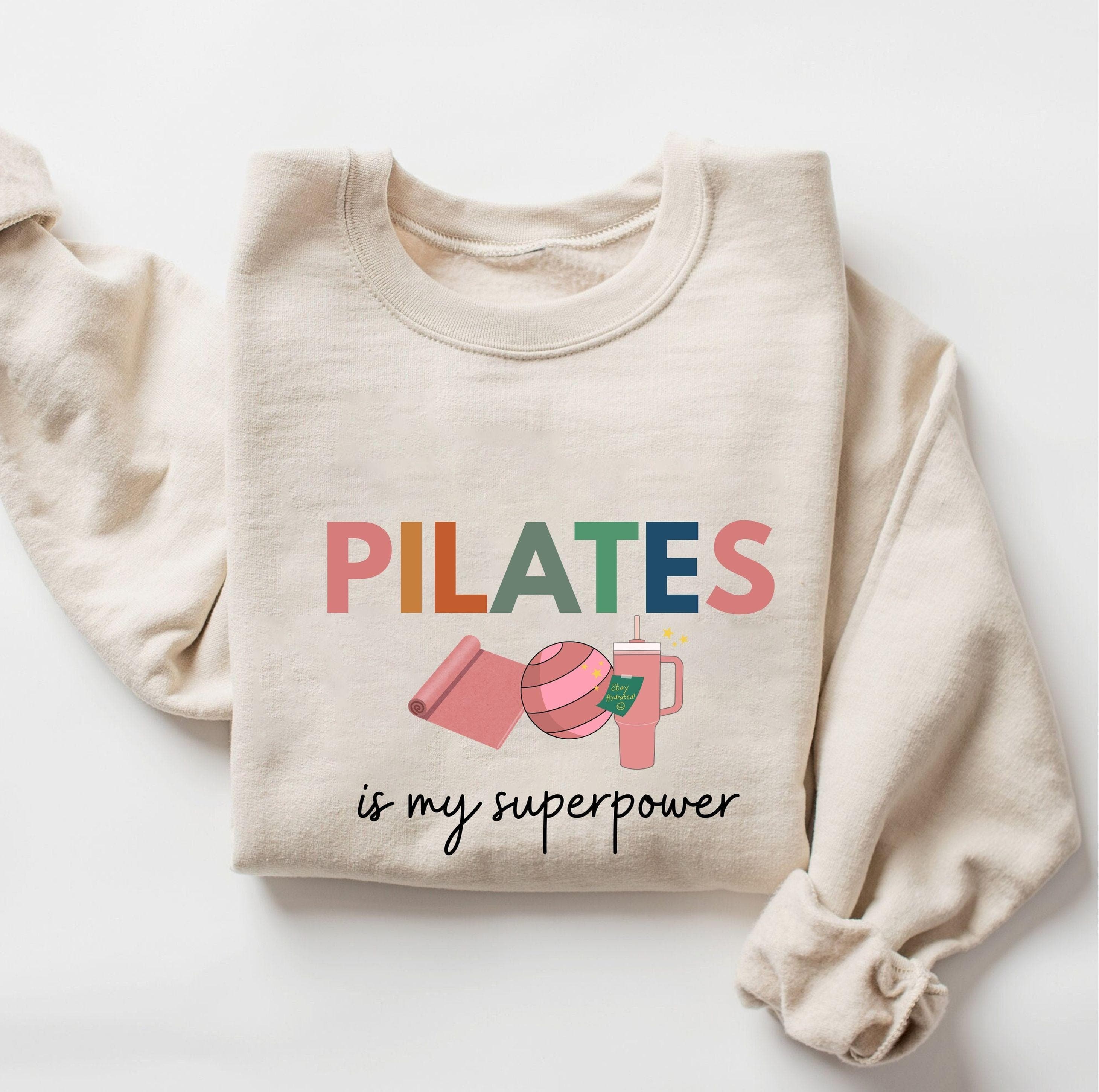 Pilates Is My Superpower Png Svg | Funny Fitness Tee | Workout Top Design | Pilates Lover Gift for Cricut & Silhouette