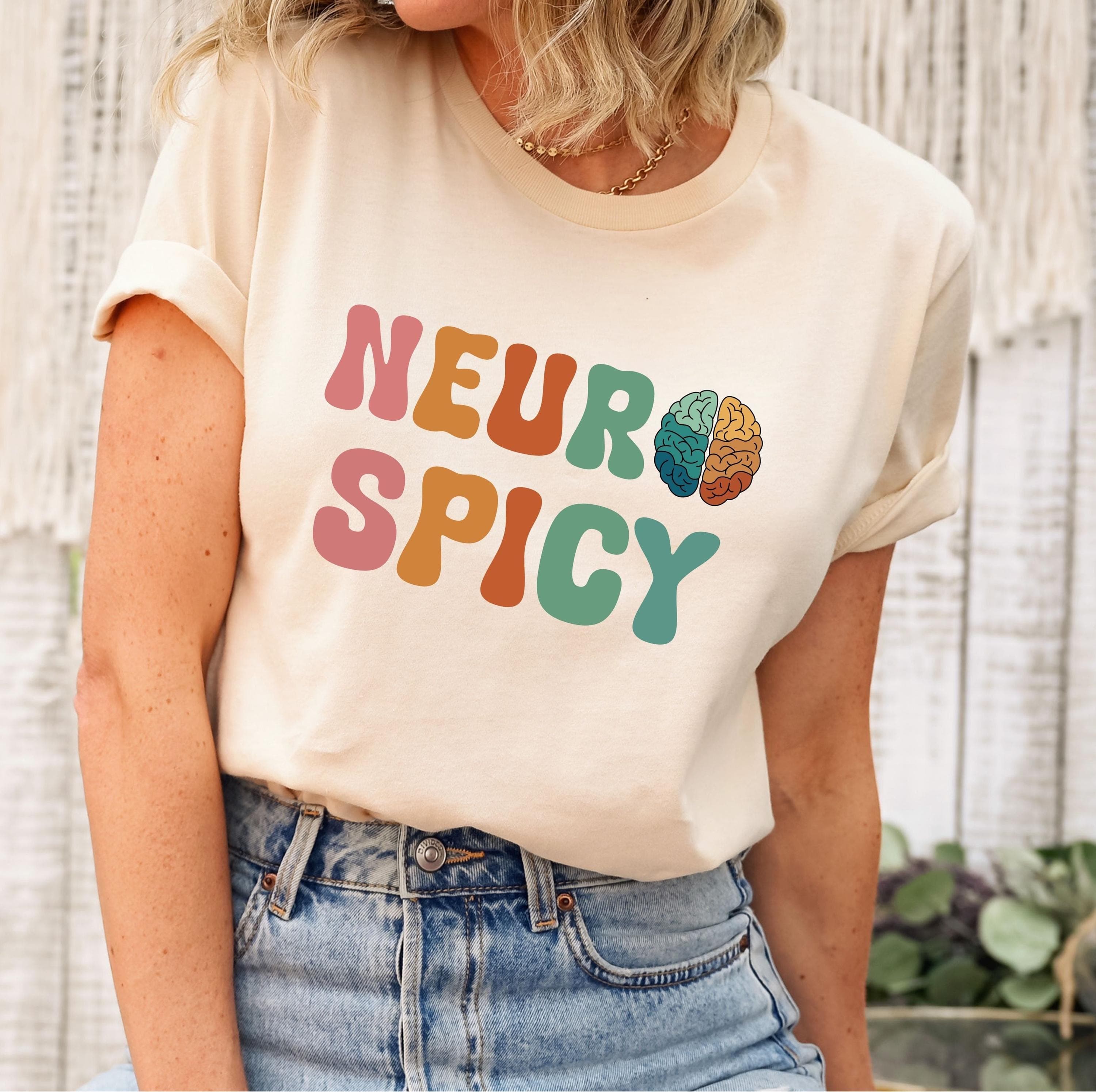 Neuro Spicy Png Svg | Neurodivergent Shirt Design | Funny Neurodiversity Png Svg | Autism Awareness Design for Cricut & Silhouette