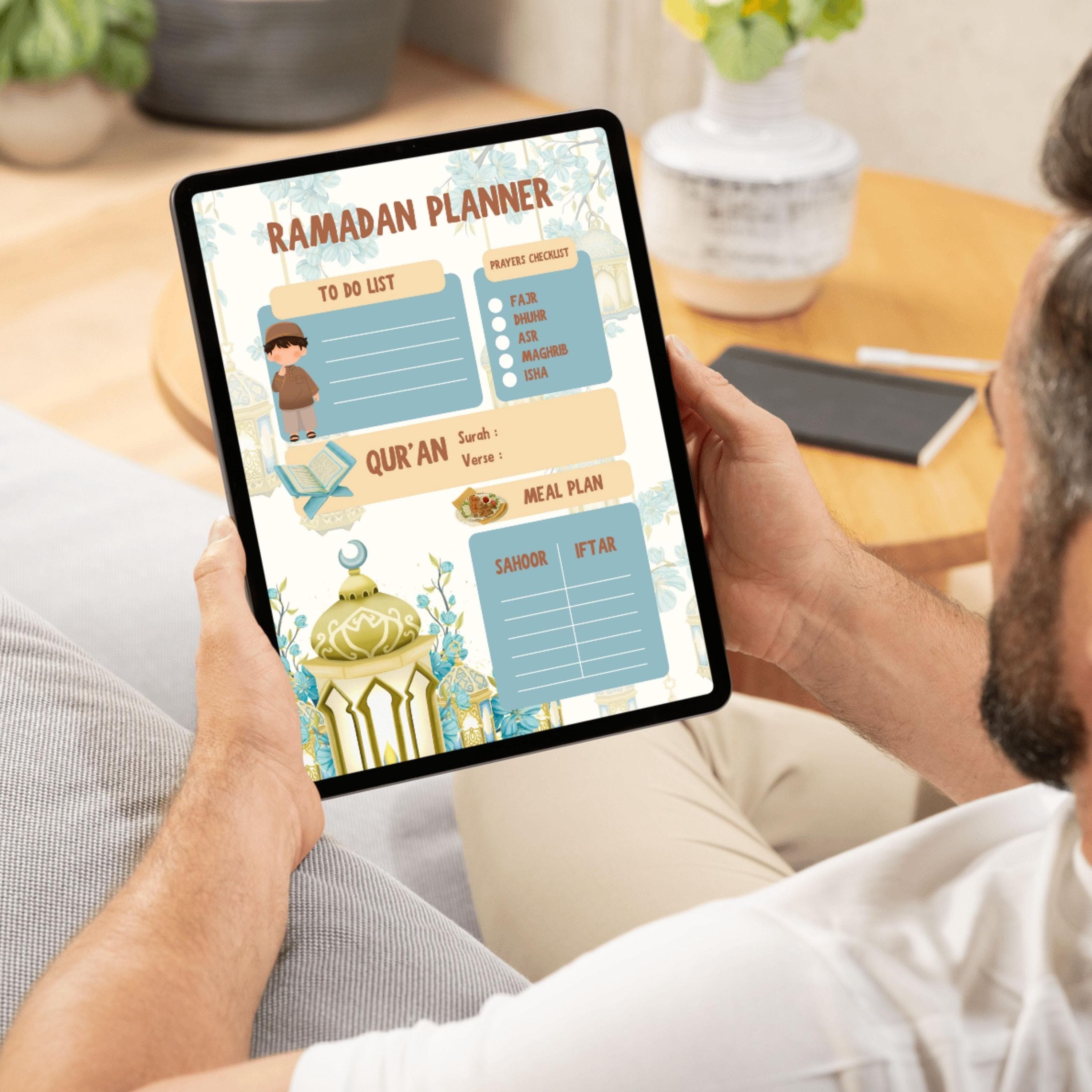 Ramadan Checklist Planner Pdf | Islamic Daily Prayer | Printable Ramadan 2026 Activity Chart Digital Design
