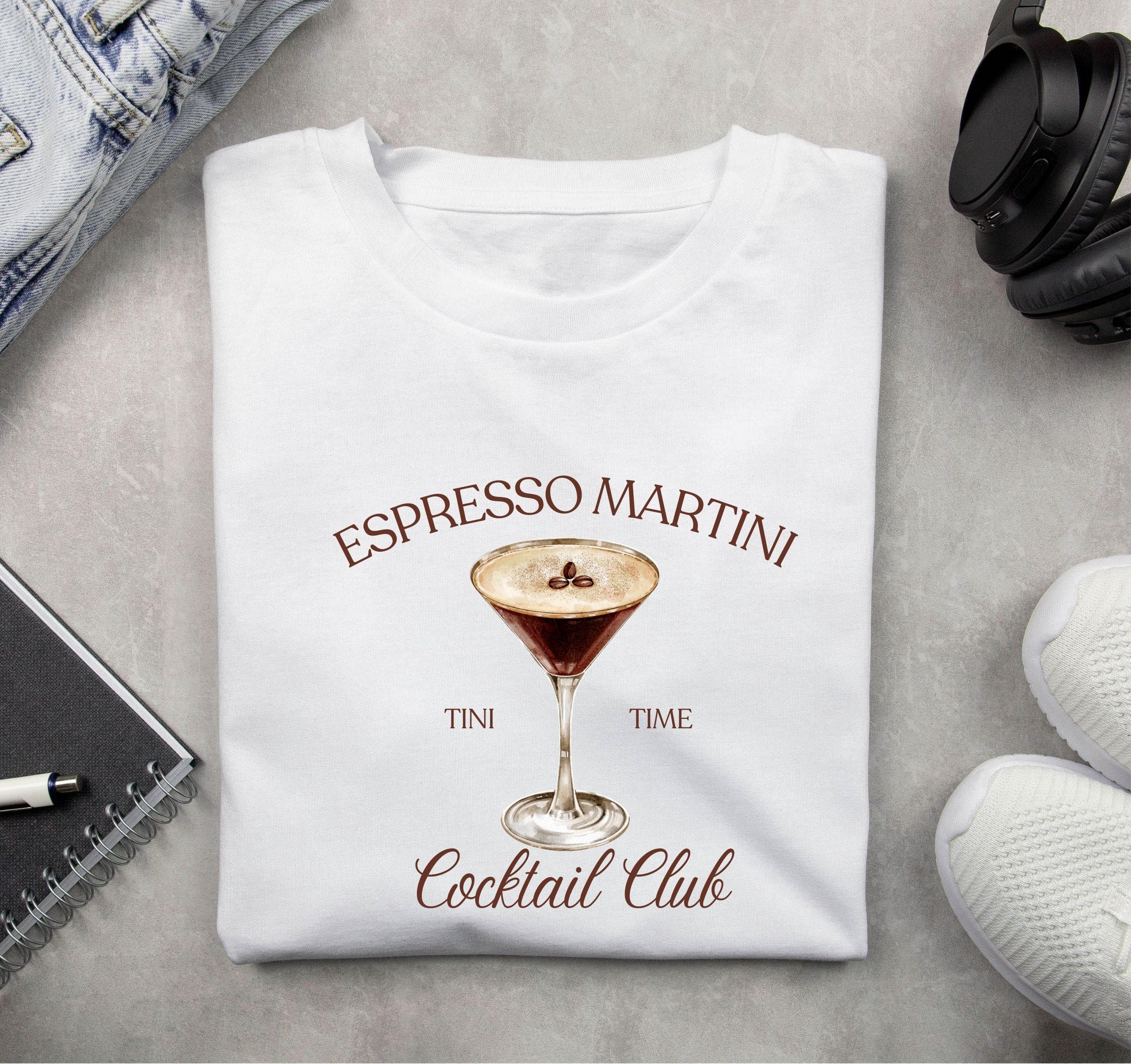 Espresso Martini Cocktail Club Png Svg | Tini Time Design | Martini Drink Lover | Cocktail and Social Club  for Cricut & Silhouette