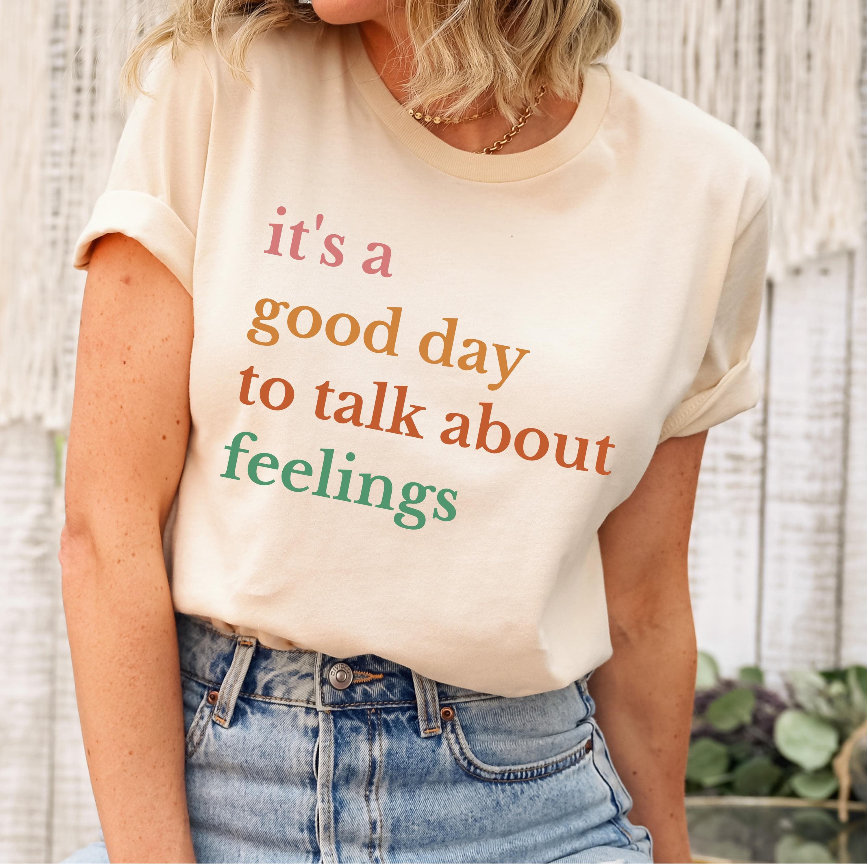 It's Good Day To Talk About Feelings Png Svg | Therapist Design | Retro School Counselor Gift | Mental Health Tee for Cricut & Silhouette