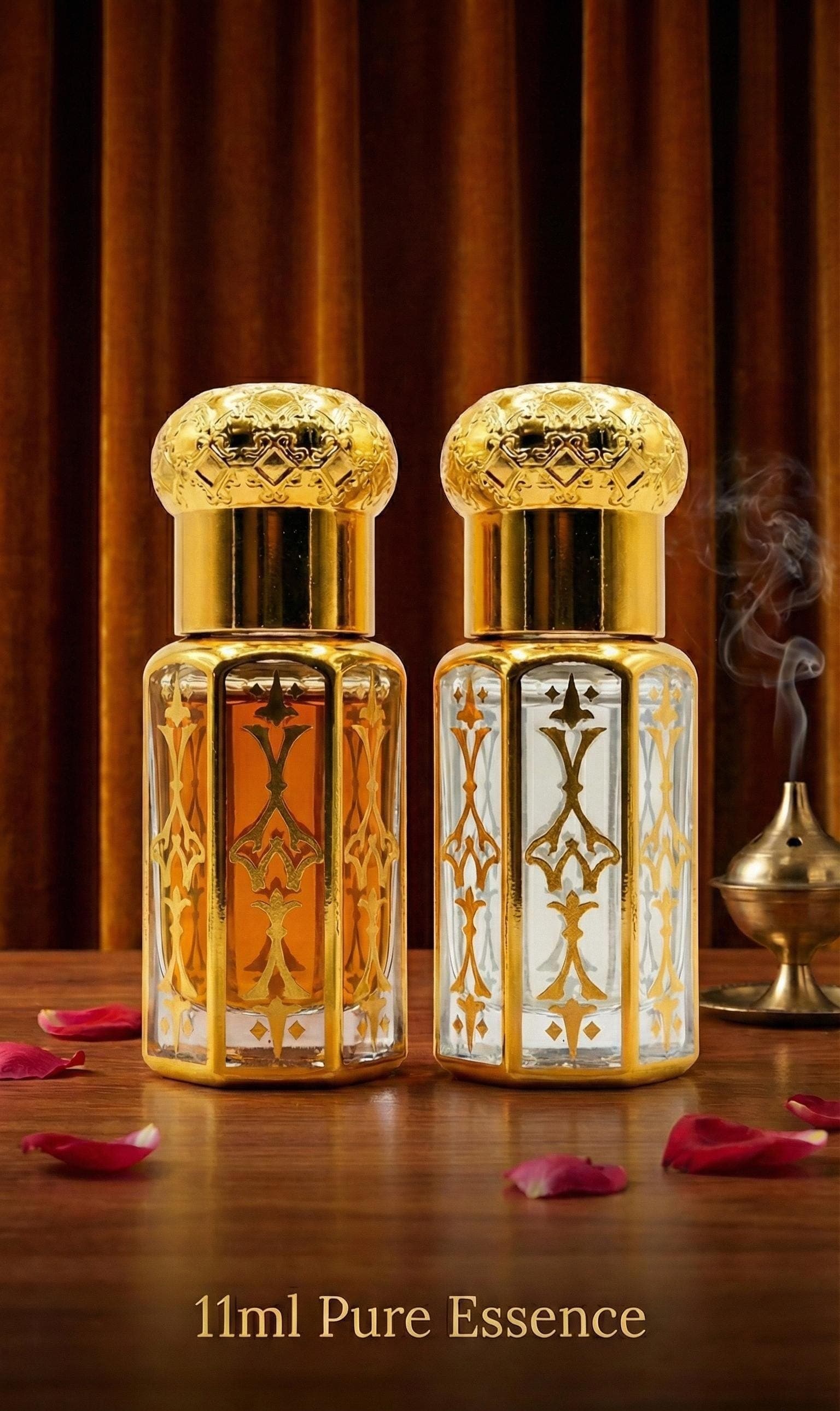 Men’s Perfume Oil Set – Alcohol Free Attar Combo – Woody Spicy Fragrance Gift