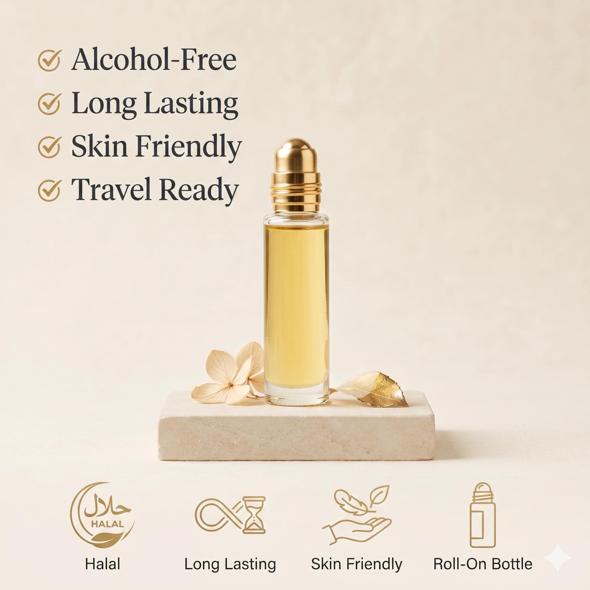 White Musk & Oud for Glory Attar Combo Set | Clean Fresh Musk + Saffron Oud Perfume Oil | Long Lasting Alcohol-Free Halal Fragrance Gift Set - image 4