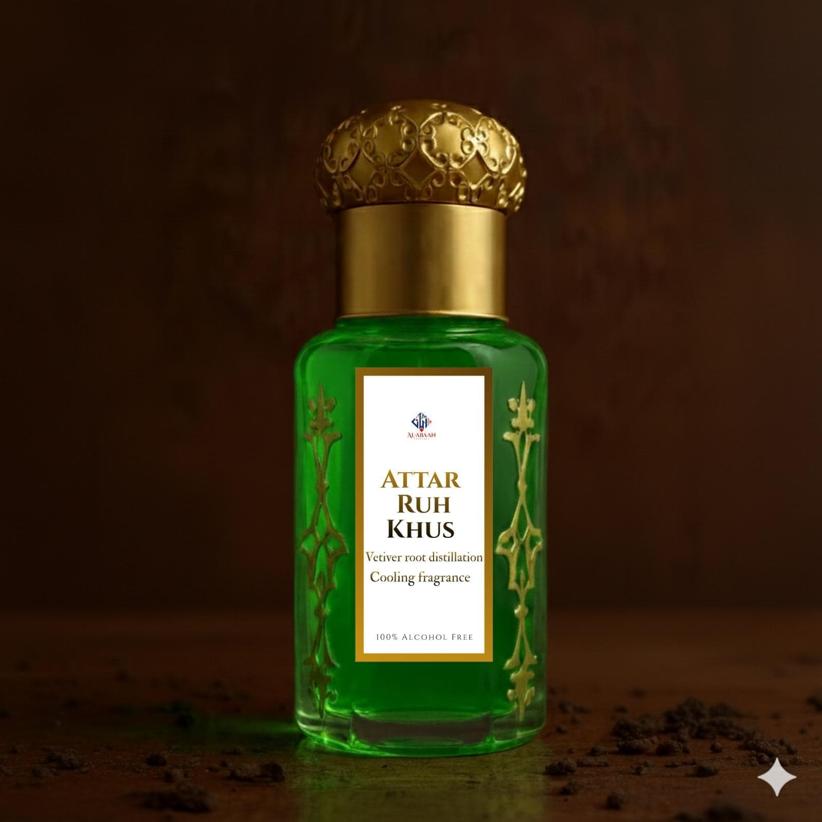 Ruh Khus Attar: Pure Vetiver Perfume Oil, Earthy Aroma