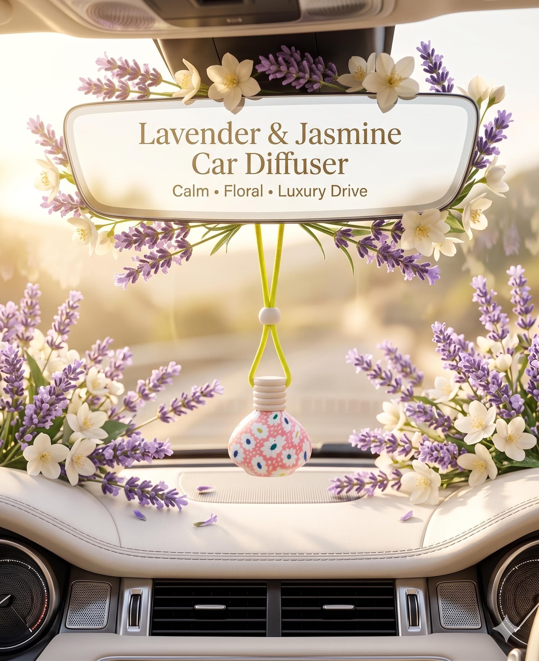 Lavender and Jasmine Car perfume combo set | Long Lasting Aromatherapy Air Freshener - image 4