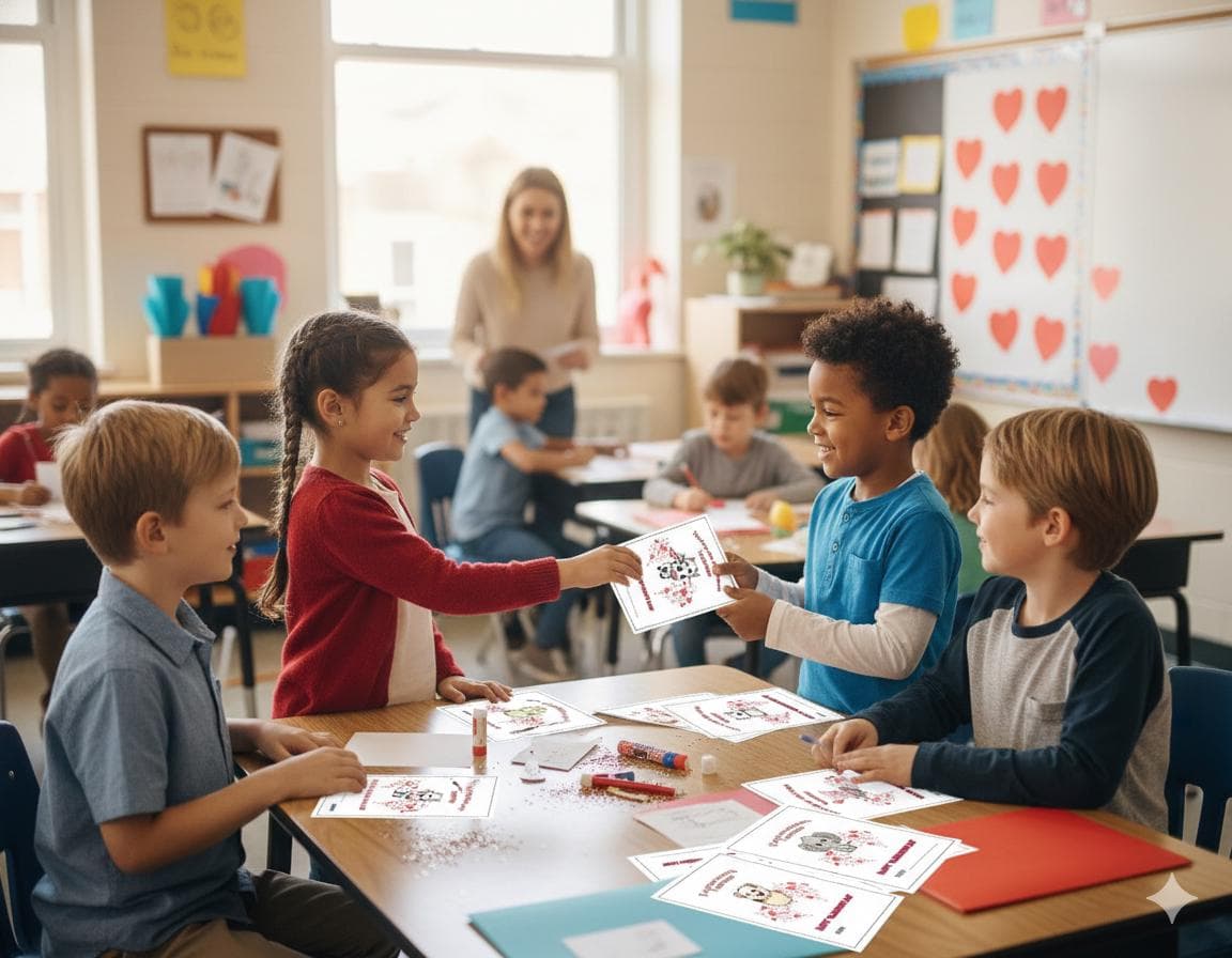 Animal Valentine Cards | Kids Classroom Printable with Puns (PDF & Zip File)