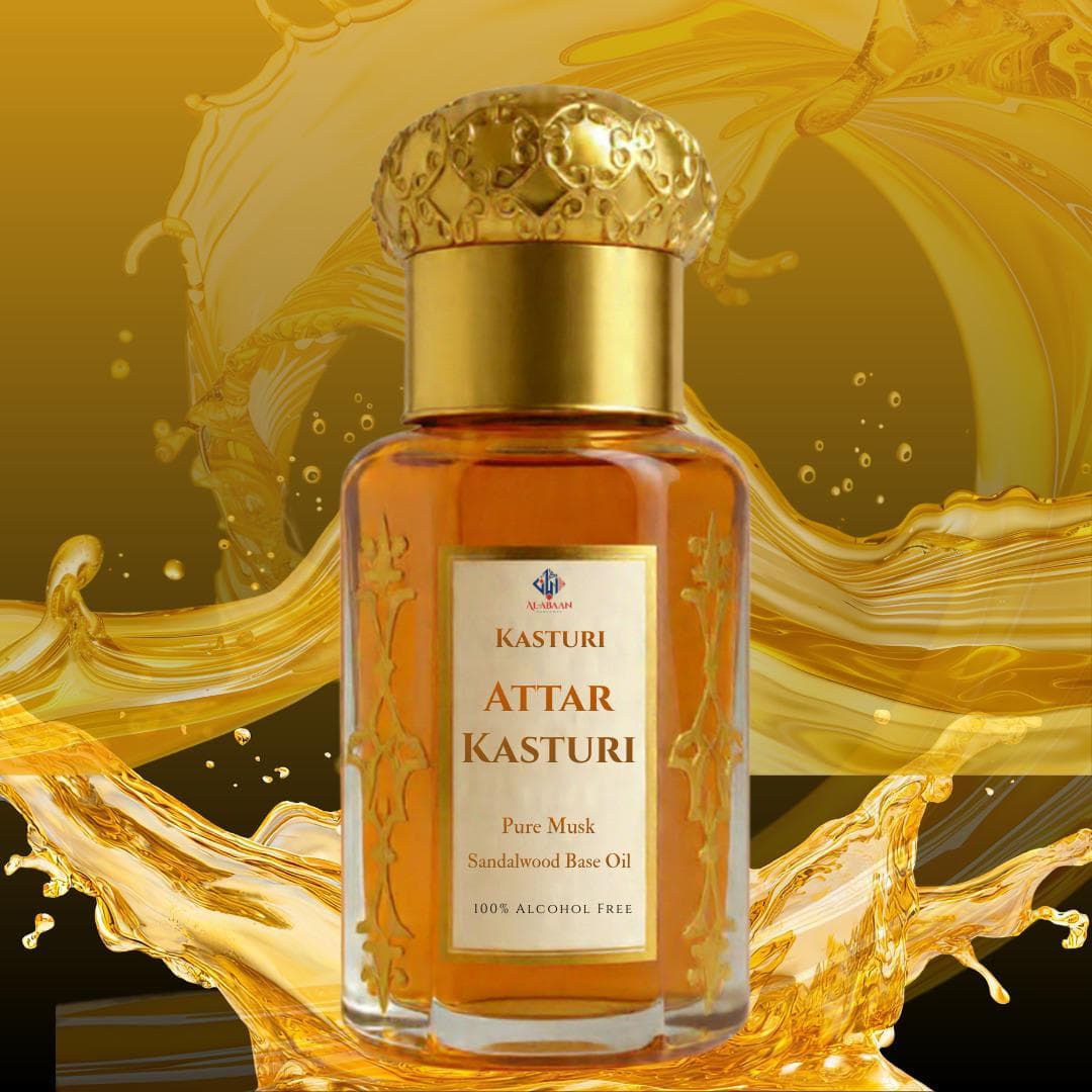 Kasturi Attar Musk Oil | Alcohol Free Perfume | Long Lasting Halal Fragrance | Natural Indian Attar Roll On | Unisex Luxury Perfume Oil
