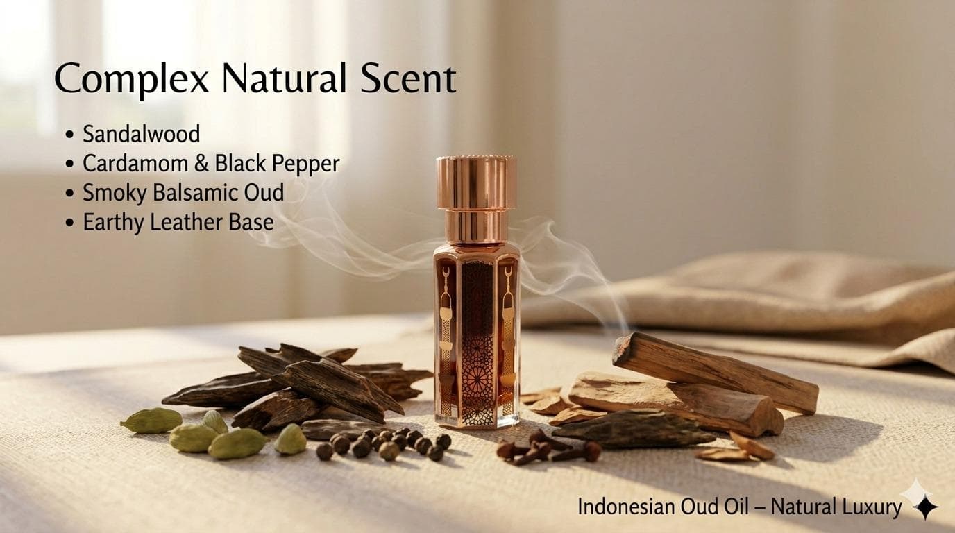 Pure Indonesian Oud Oil | Agarwood Attar, Smoky Fragrance (3ml) | Luxury Vegan Oud - image 3
