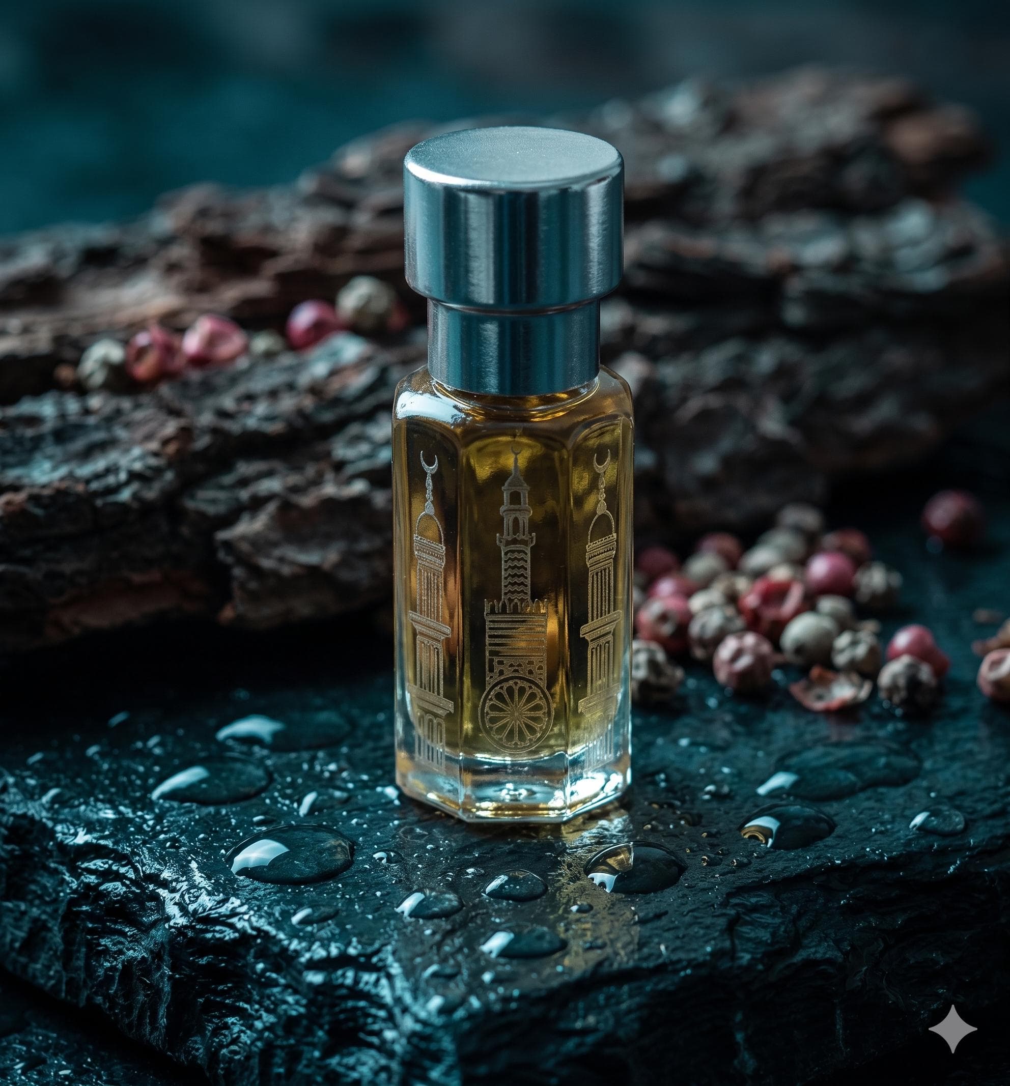 Midnight Azure Attar – Premium Concentrated Oil Perfume – Sophisticated Citrus, Incense & Sandalwood – Long Lasting Blue Fragrance for Men - image 5