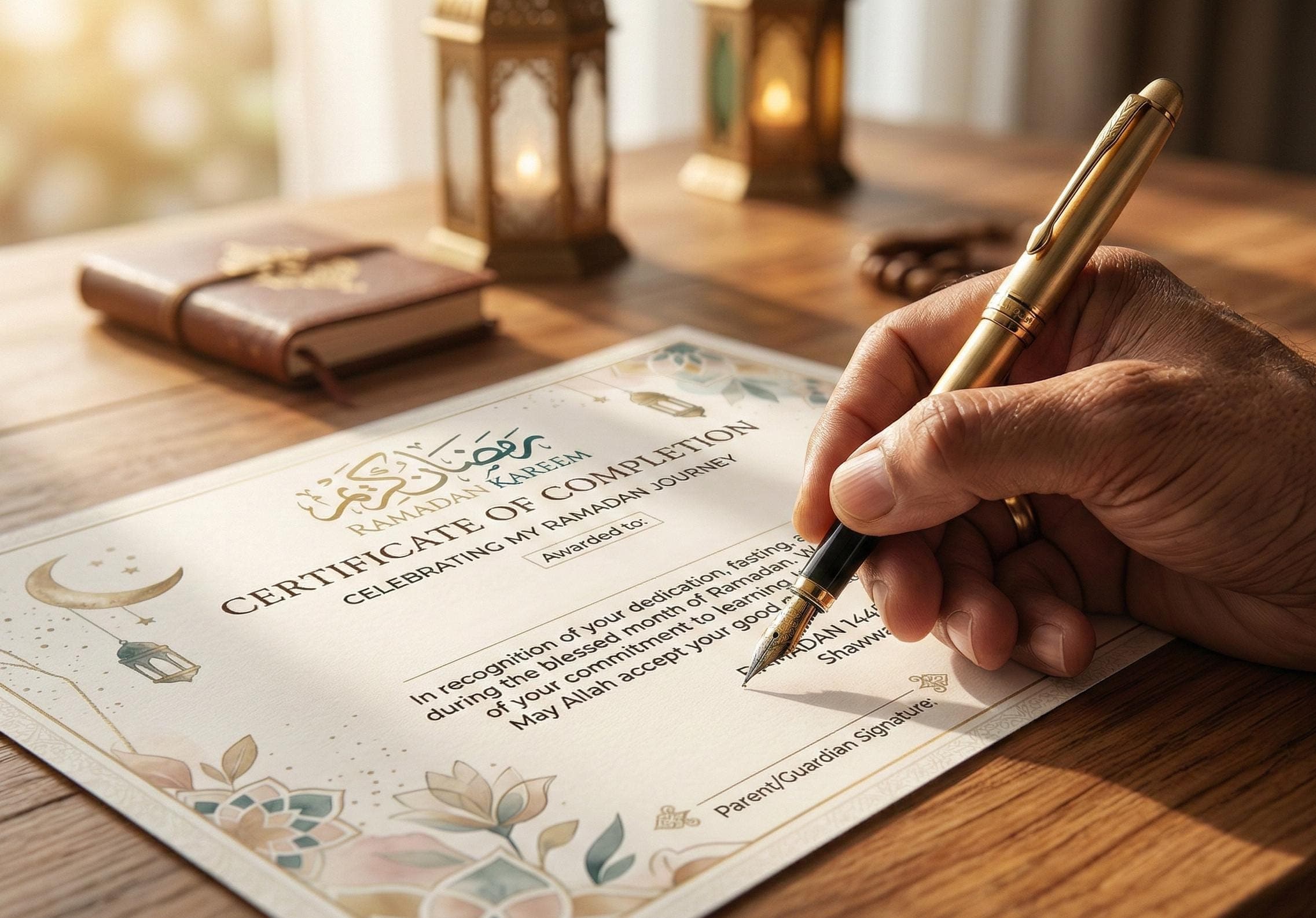 Ramadan Certificate of Completion 2026 | Islamic Kids Award (PDF Download) - image 4