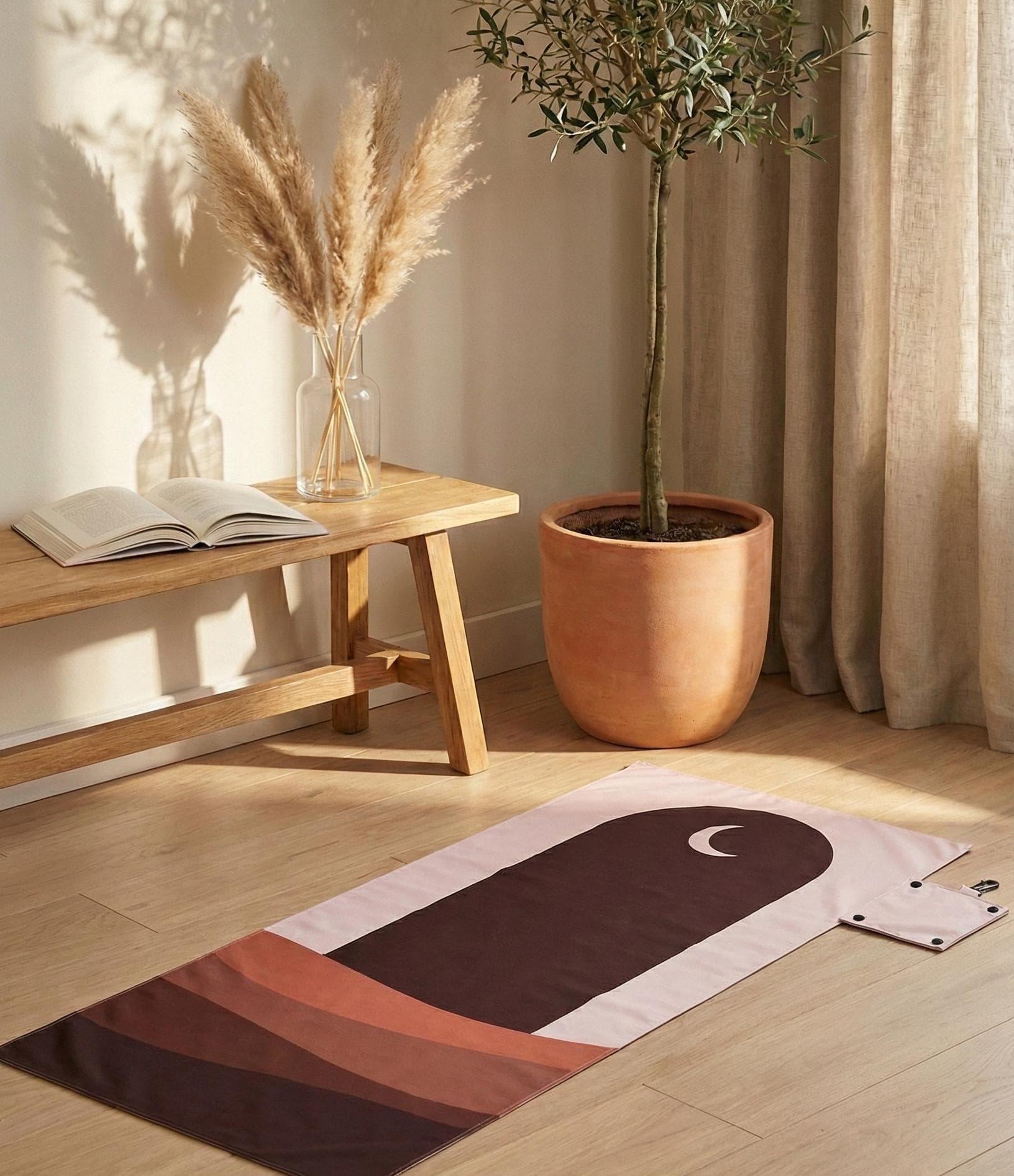 Charm Sejjadah Travel Prayer Mat – Minimalist Islamic Rug (Compact) - image 5