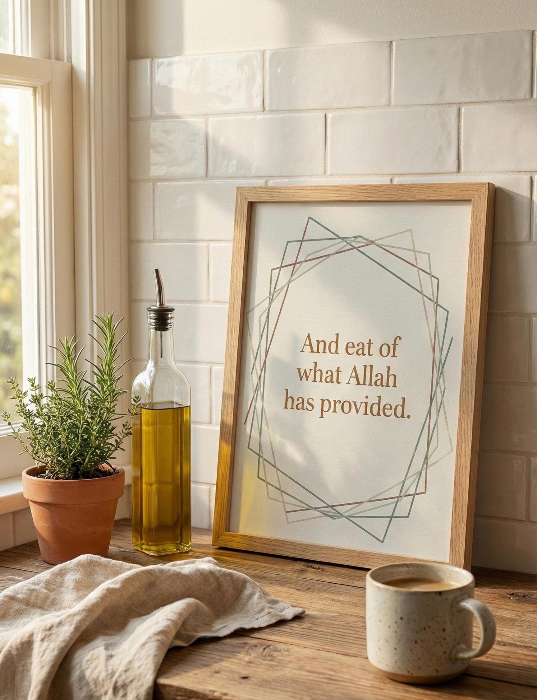 Quran Kitchen Print | Islamic Art, Minimalist Muslim Home Decor (Digital Download) - image 4