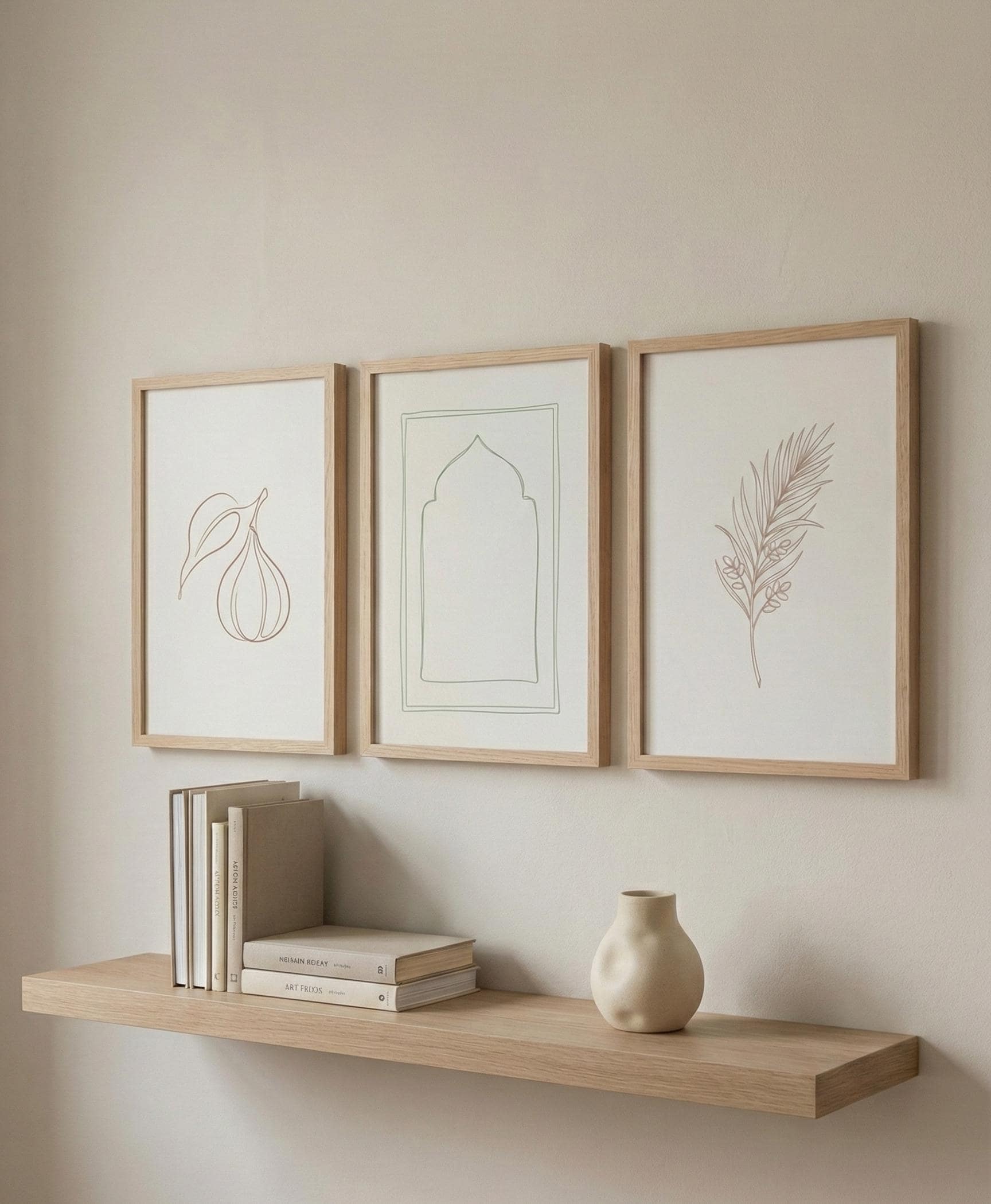 Minimalist Islamic Wall Art Set | Fig, Date Palm, Prayer Rug (Digital Download) - image 3
