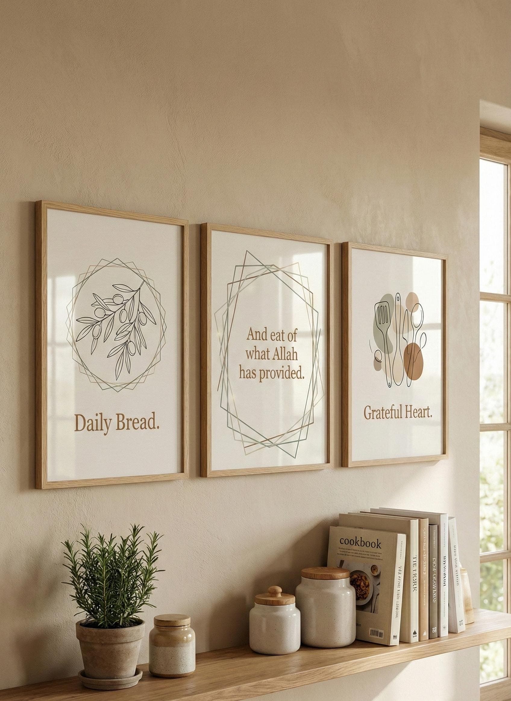 Quran Kitchen Print | Islamic Art, Minimalist Muslim Home Decor (Digital Download) - image 3