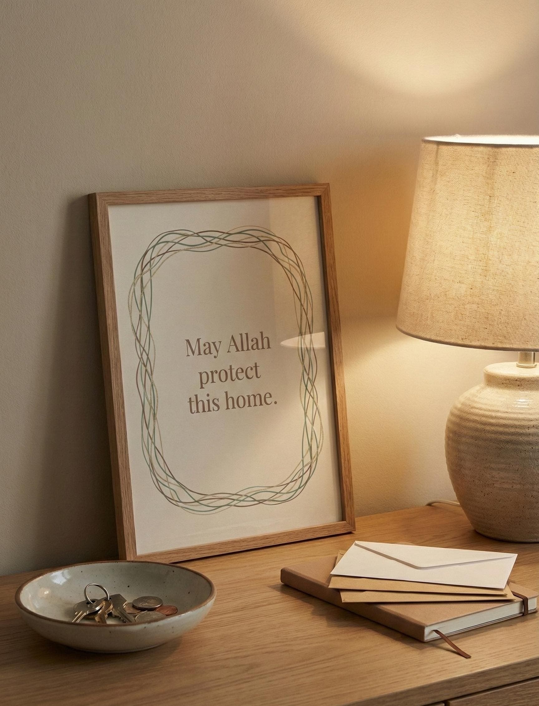 Islamic Home Blessing Print | Minimalist Botanical Decor (Digital Download) - image 4