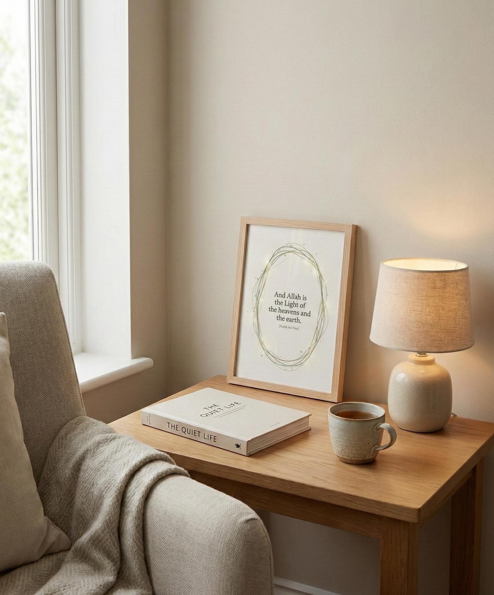 Ayat An Noor Quran Print | Minimal Islamic Wall Art (Digital Download) - image 4