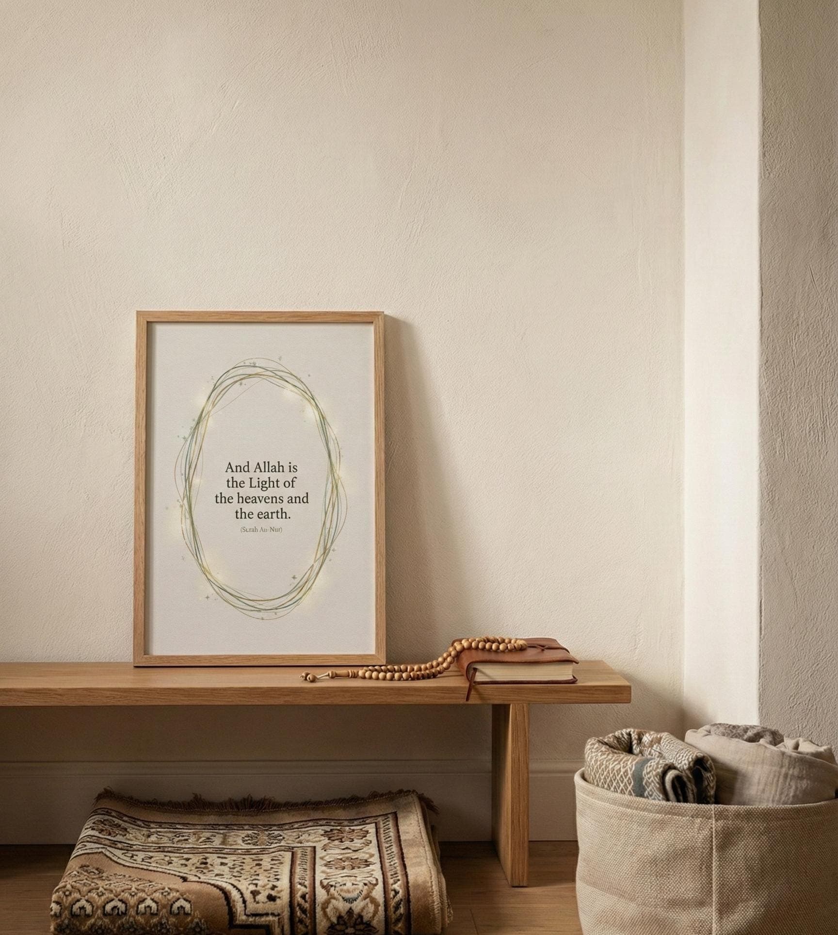 Ayat An Noor Quran Print | Minimal Islamic Wall Art (Digital Download) - image 5