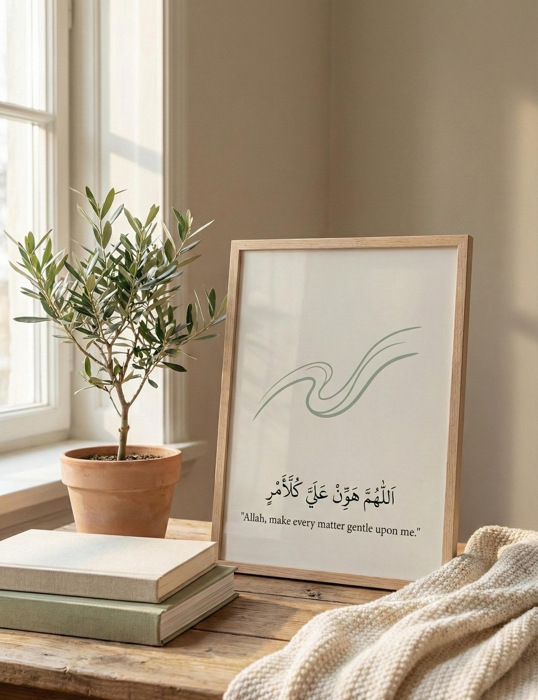 Islamic Dua Print | Arabic Calligraphy Art, Mindfulness Decor (Digital Download)