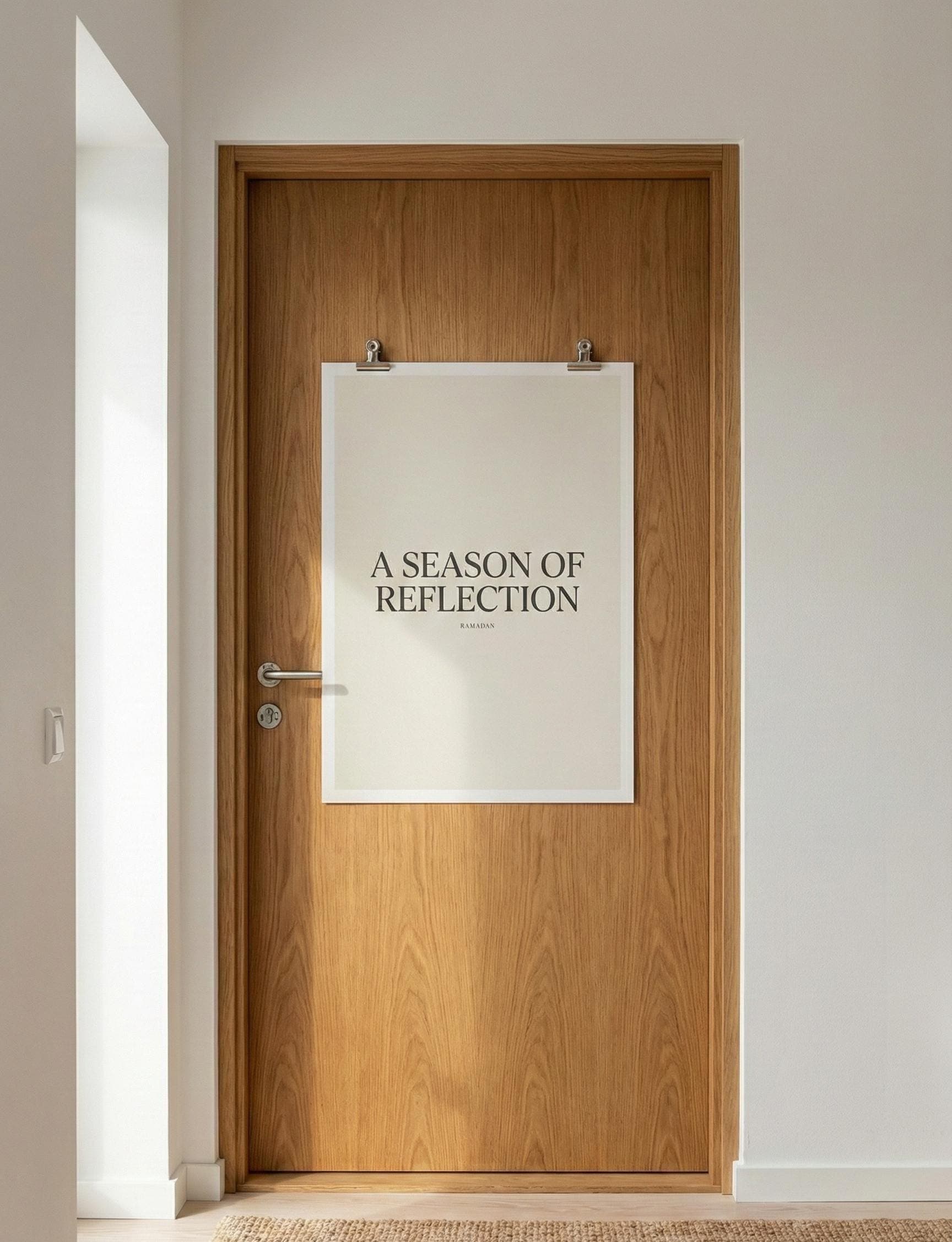 A Season of Reflection Ramadan Wall Art | Minimalist Ramadan Quote Printable | Modern Islamic Home Decor | Neutral Muslim Art A4 A3 - image 4