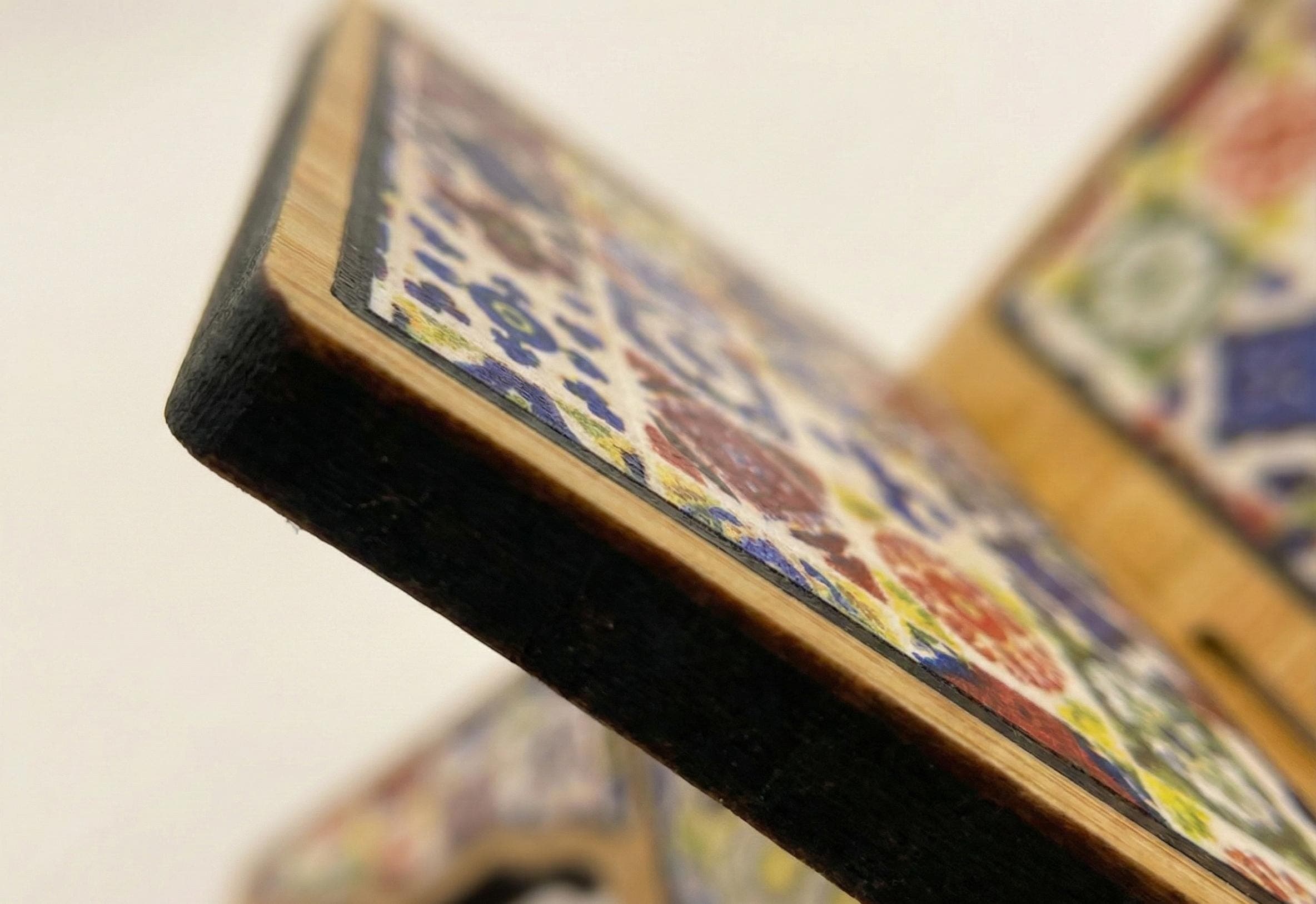 Traditional Quran Holder Stand – Islamic Tile Design Rahle, Wooden Book Stand - image 5