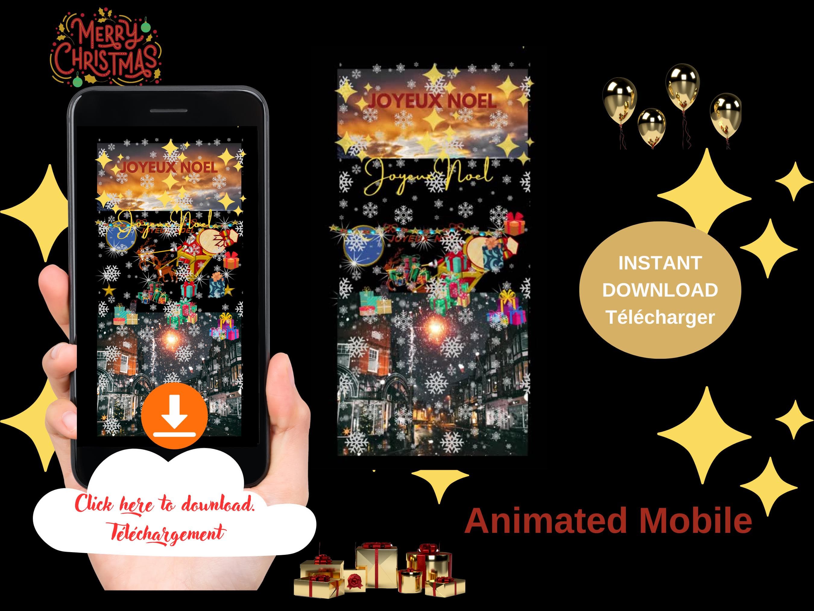 Animated Christmas Greetings Mobile Video – Digital E-card (MP4, PNG, PDF) - image 5