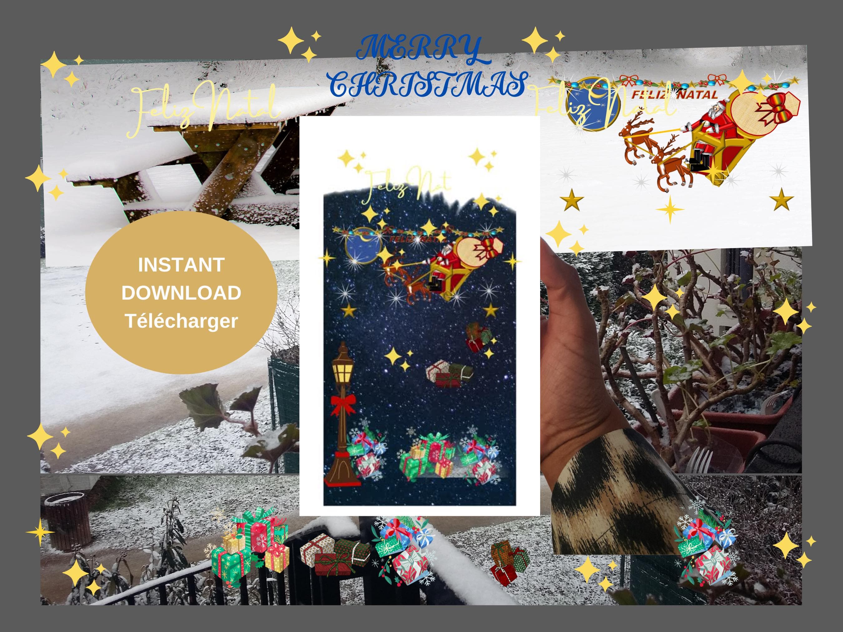 Animated Christmas E-Card Mobile Video – Season's Greetings (Digital Download)